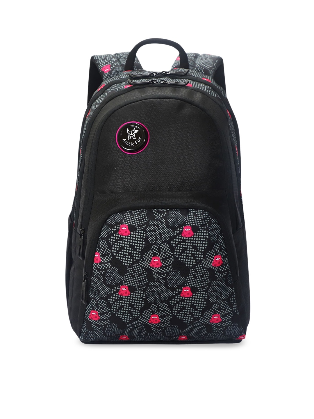

Arctic Fox Unisex Black & Grey Graphic Backpack