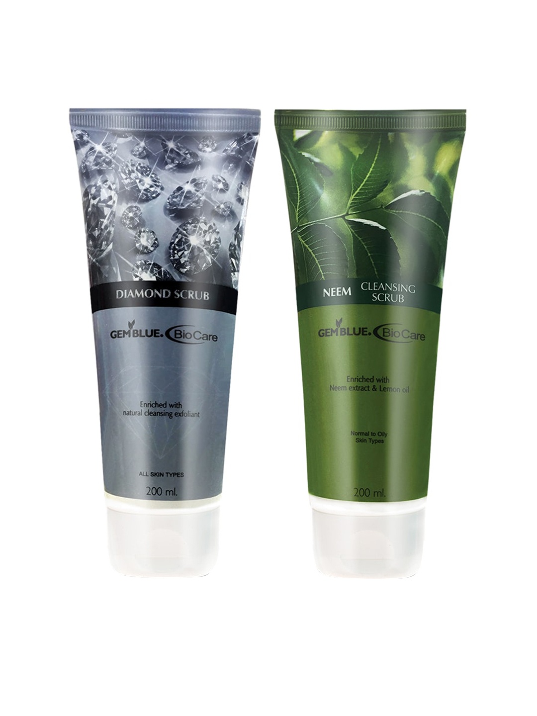 

GEMBLUE BioCare Diamond And Neem 200 ml Each Combo of 2, Blue
