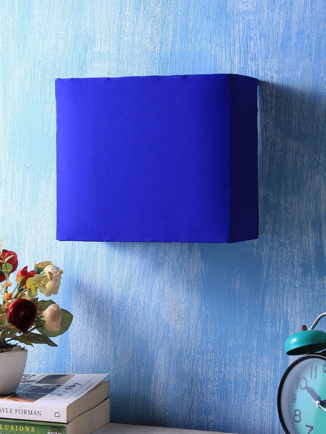 

Devansh Blue Solid Contemporary Flush Mount Wall Lamp