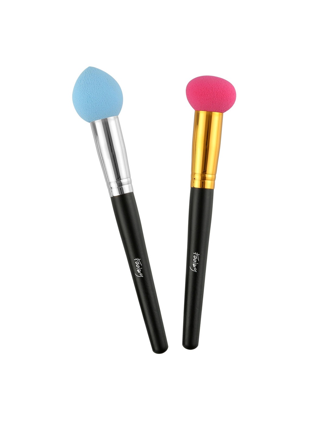 

Foolzy Women Cosmetic Makeup Blender Sponge Set of 2, Black