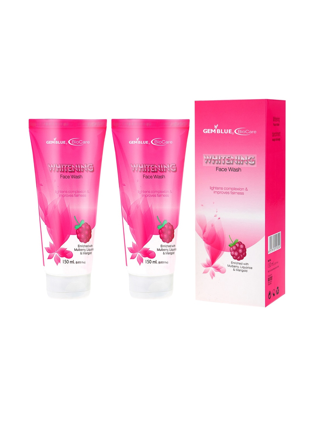 

GEMBLUE BioCare Set Of 2 Face Wash, Pink