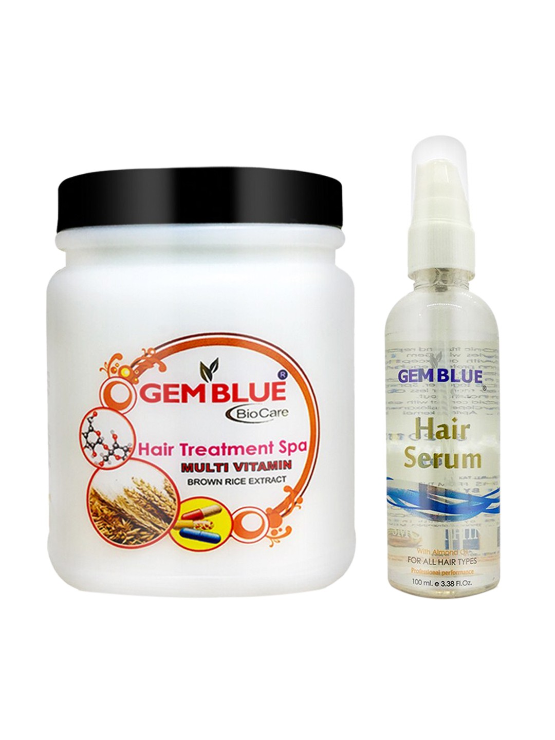 

GEMBLUE BioCare Set of 2 Multi Vitamin Hair Spa & Silver Hair Serum, White