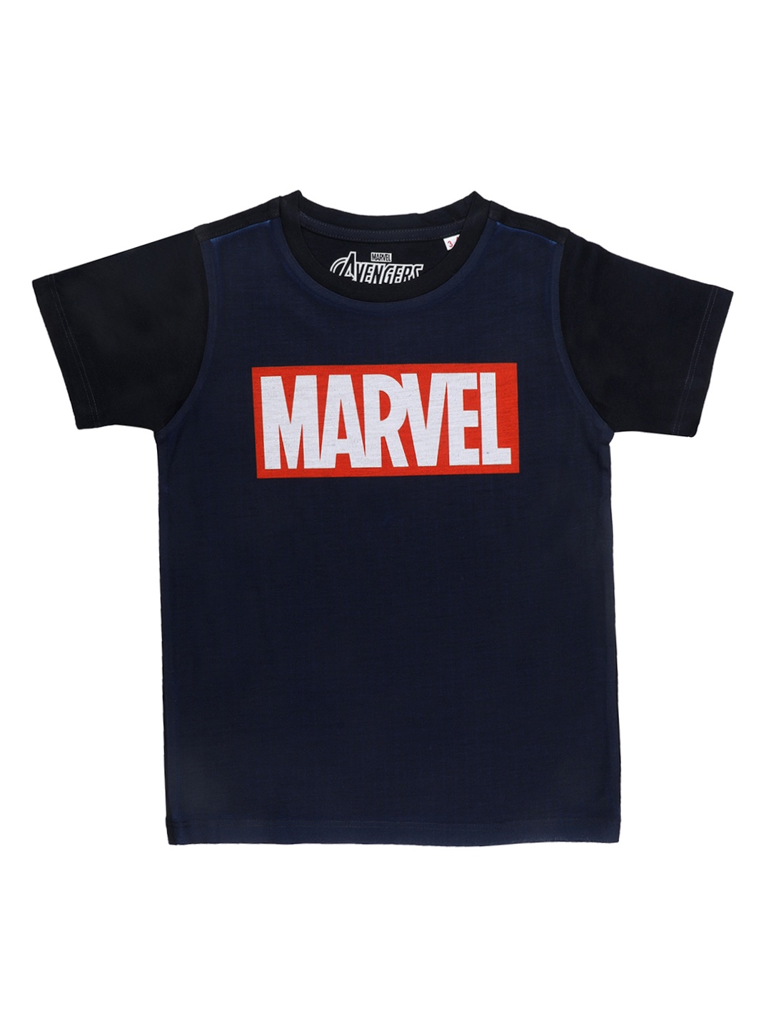 

Marvel Avengers Boys Navy Blue Solid Round Neck T-shirt