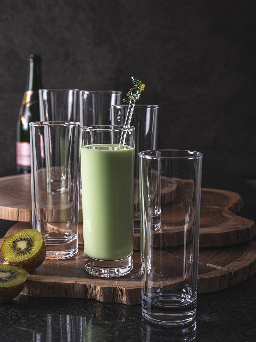 

GOODHOMES Set of 6 Transparent Solid Juice Tumbler Glass