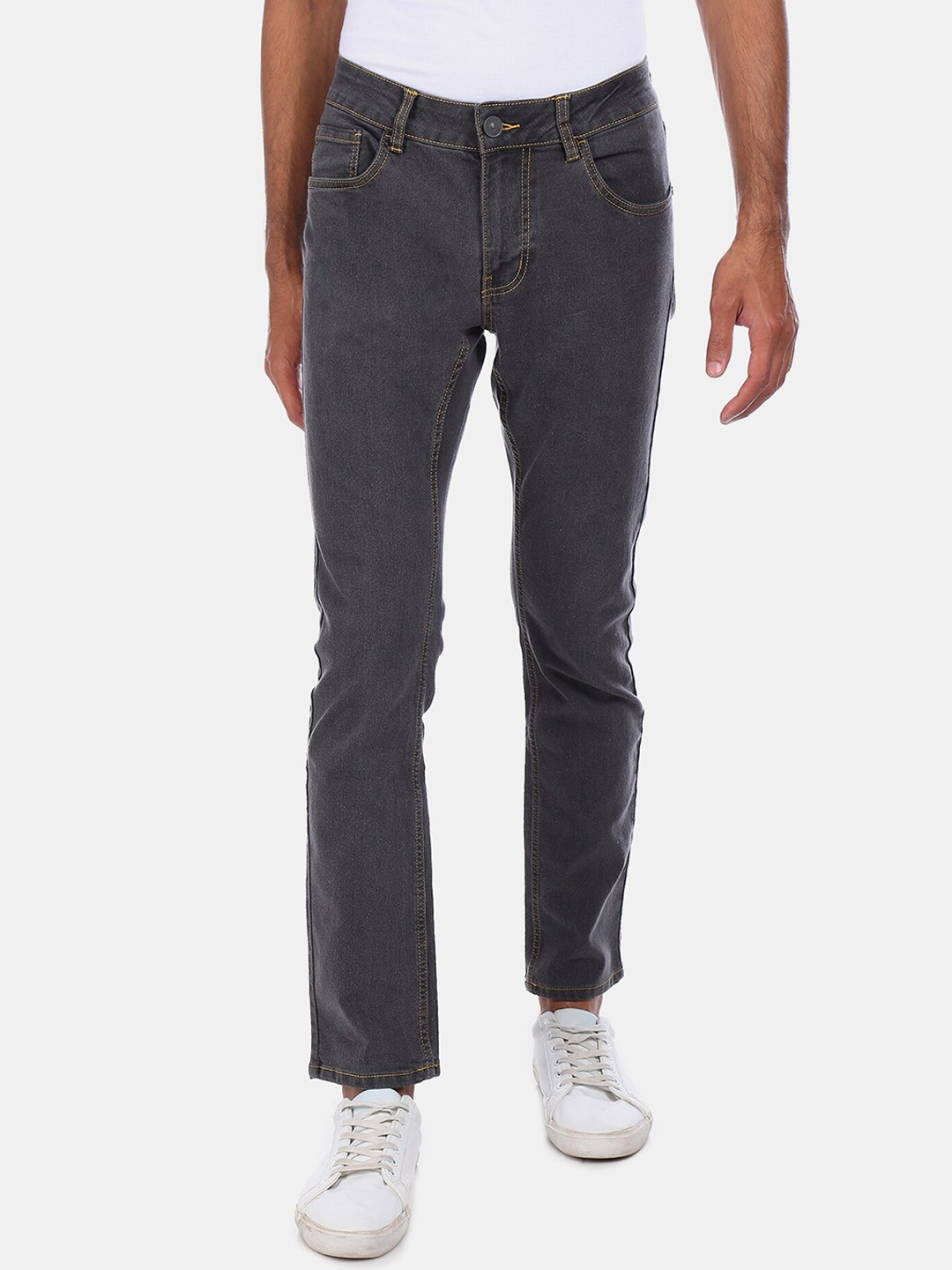 

Colt Men Charcoal Regular Fit Jeans