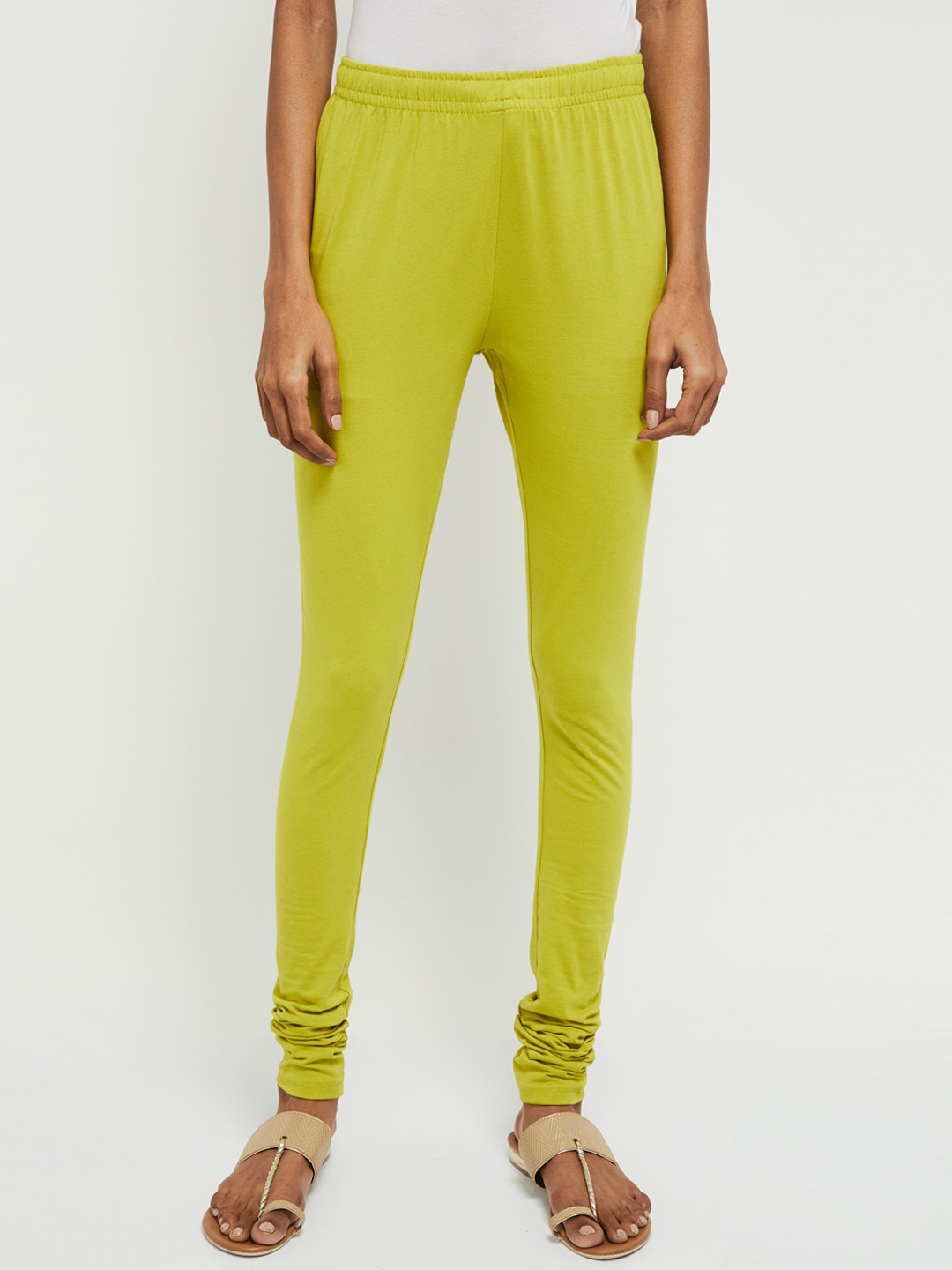 

max Women Yellow Solid Churidar