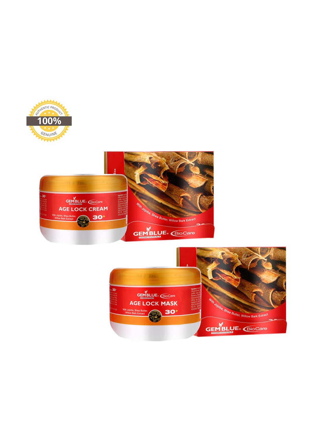 

GEMBLUE BioCare Set Of Face Mask & Cream, Red