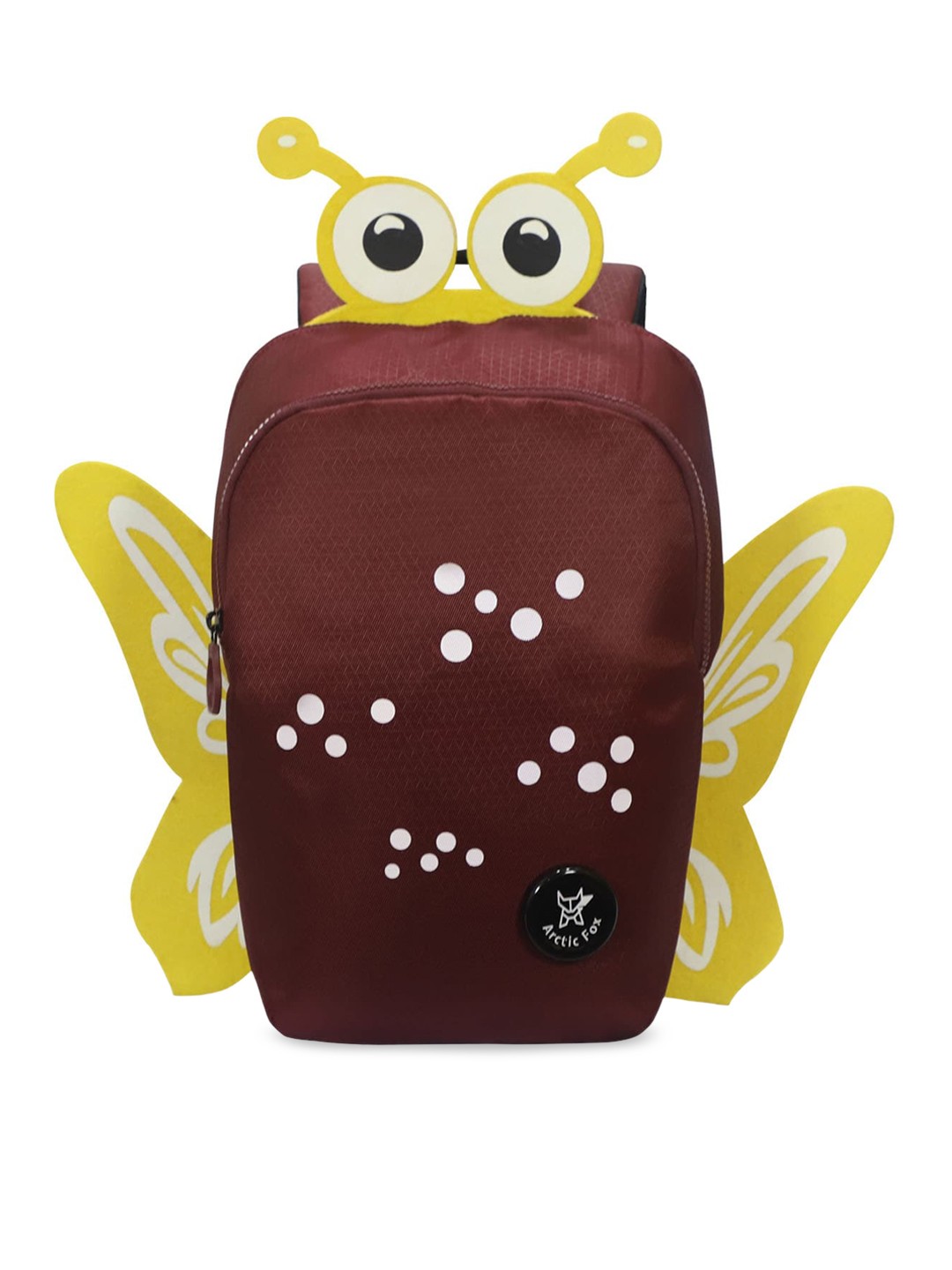 

Arctic Fox Unisex Kids Maroon & Yellow Geometric Backpack