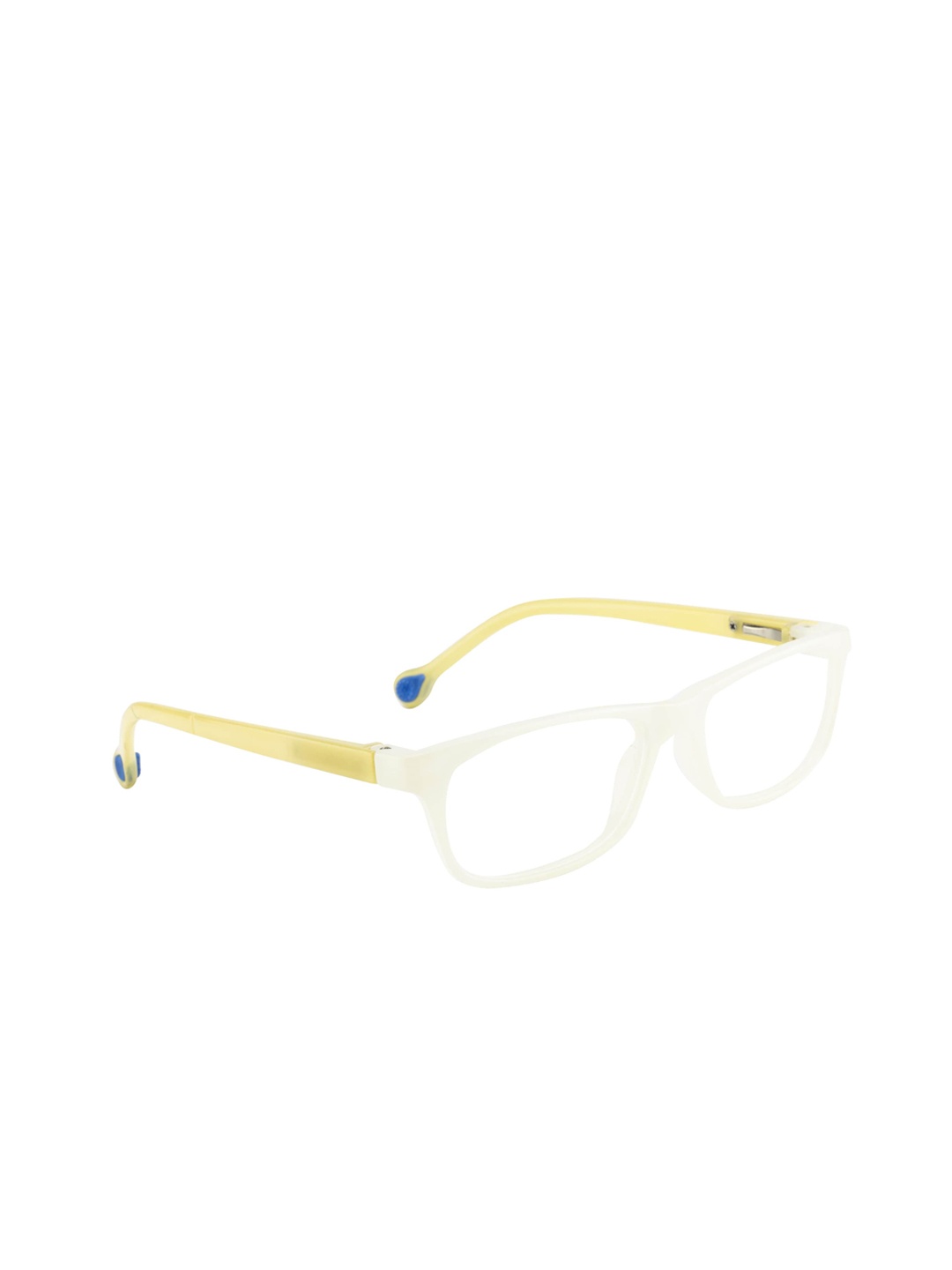 

Clark N Palmer Kids White & Yellow Colourblocked Full Rim Rectangle Frames CNP-Y131-C7