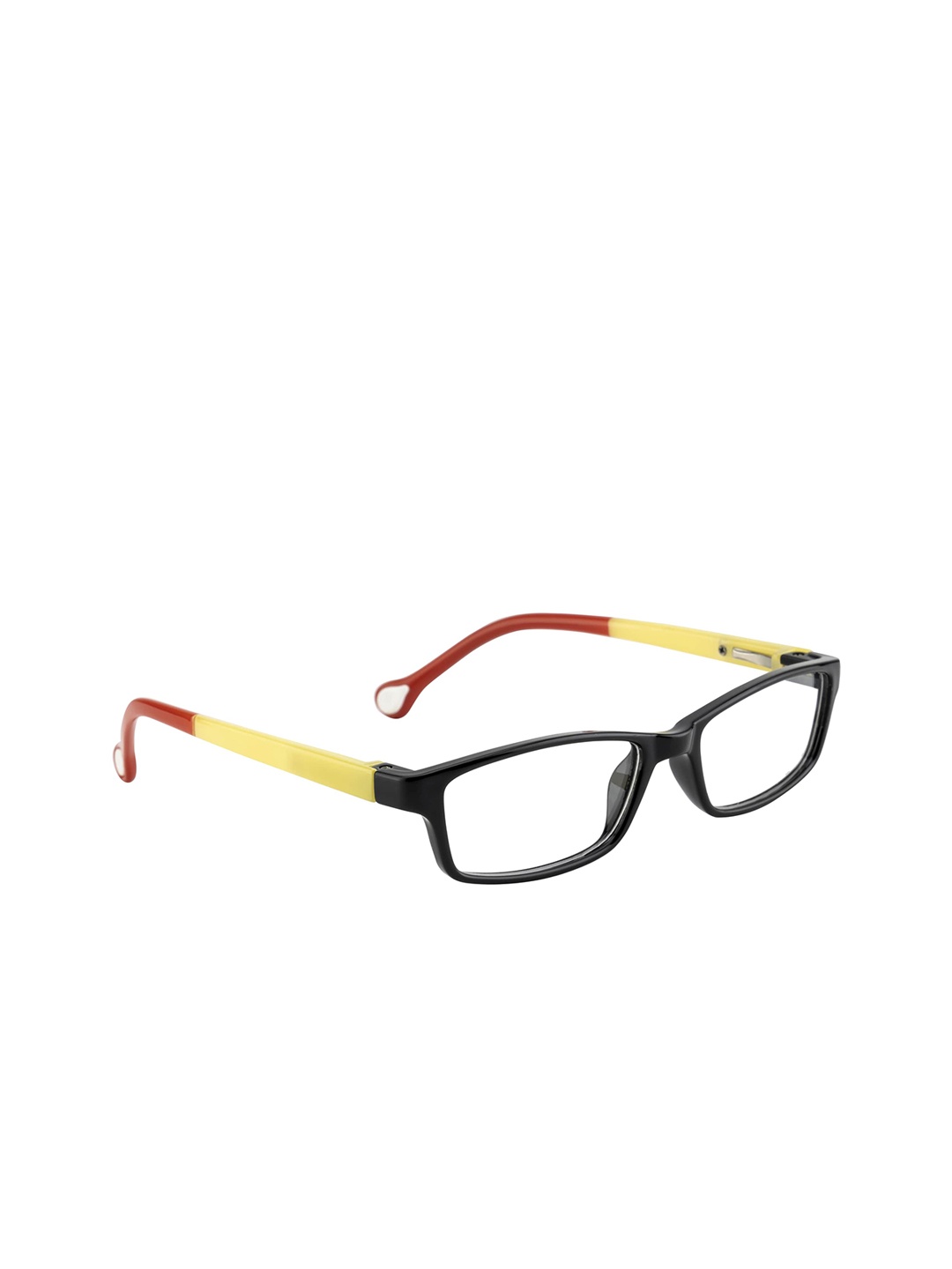 Clark N Palmer Kids Black & Yellow Colourblocked Full Rim Rectangle Frames CNP-Y126-C6