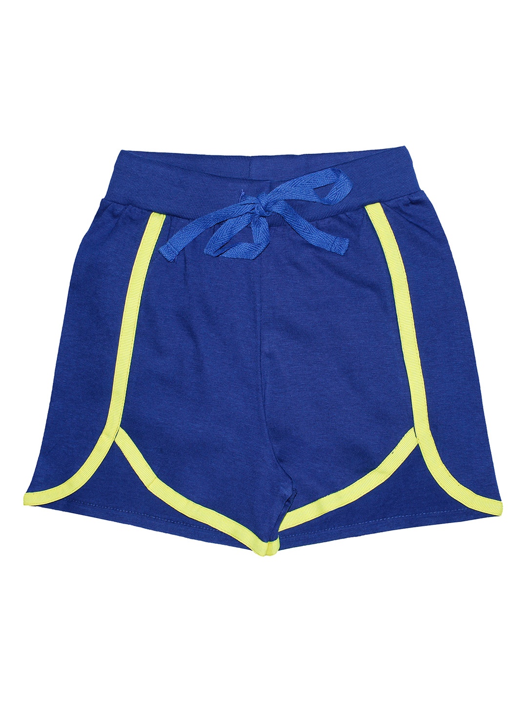 

KiddoPanti Girls Blue Solid Regular Fit Regular Shorts