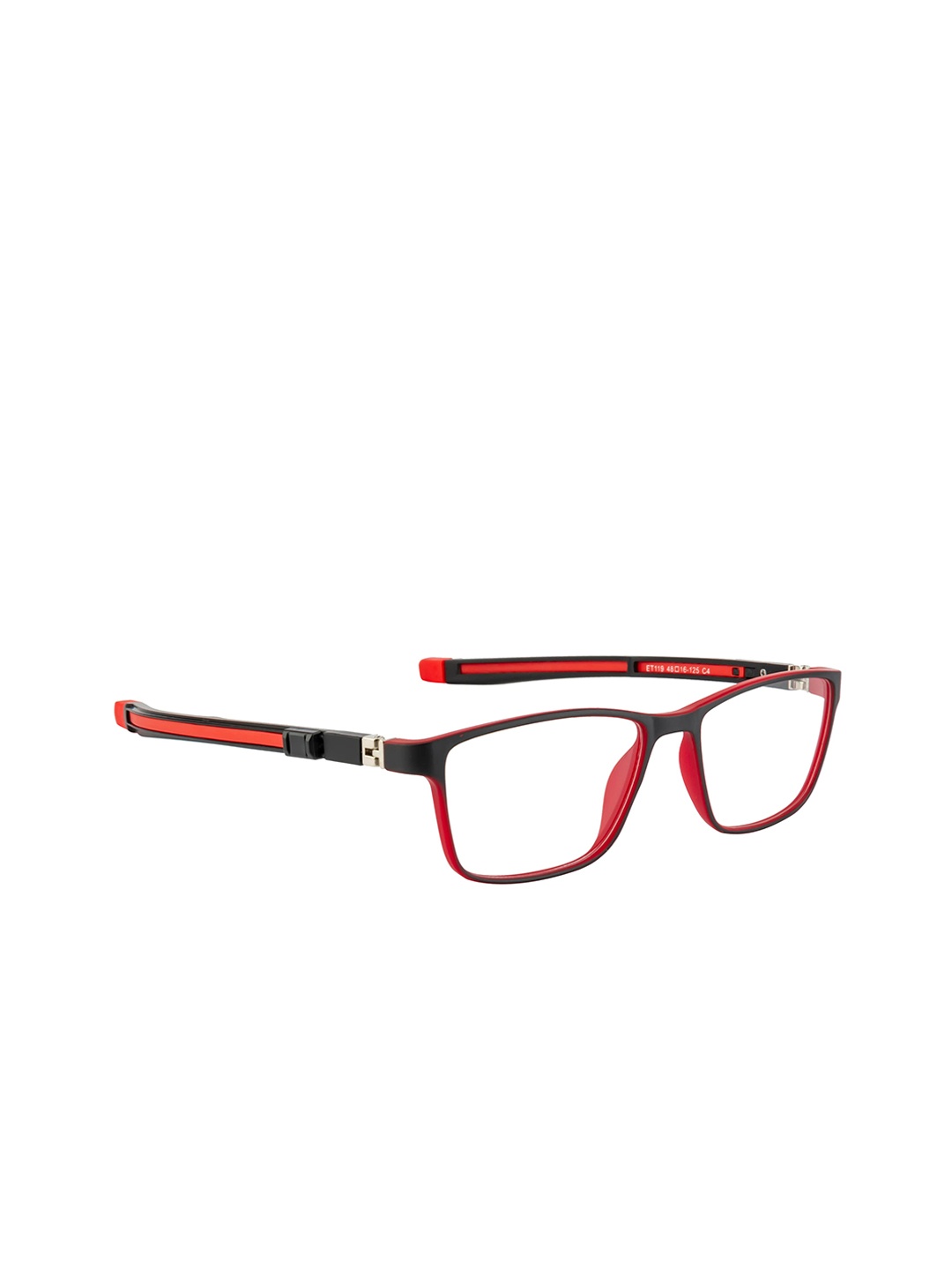 

Clark N Palmer Kids Black & Red Colourblocked Full Rim Rectangle Frames CNP-ET119-C04