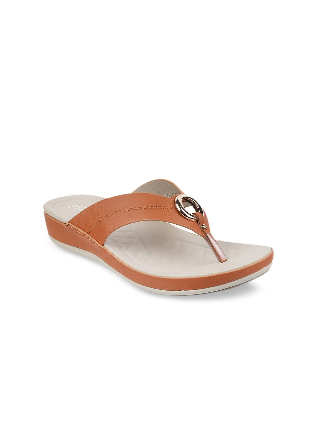 

Metro Women Tan Solid Comfort Heels