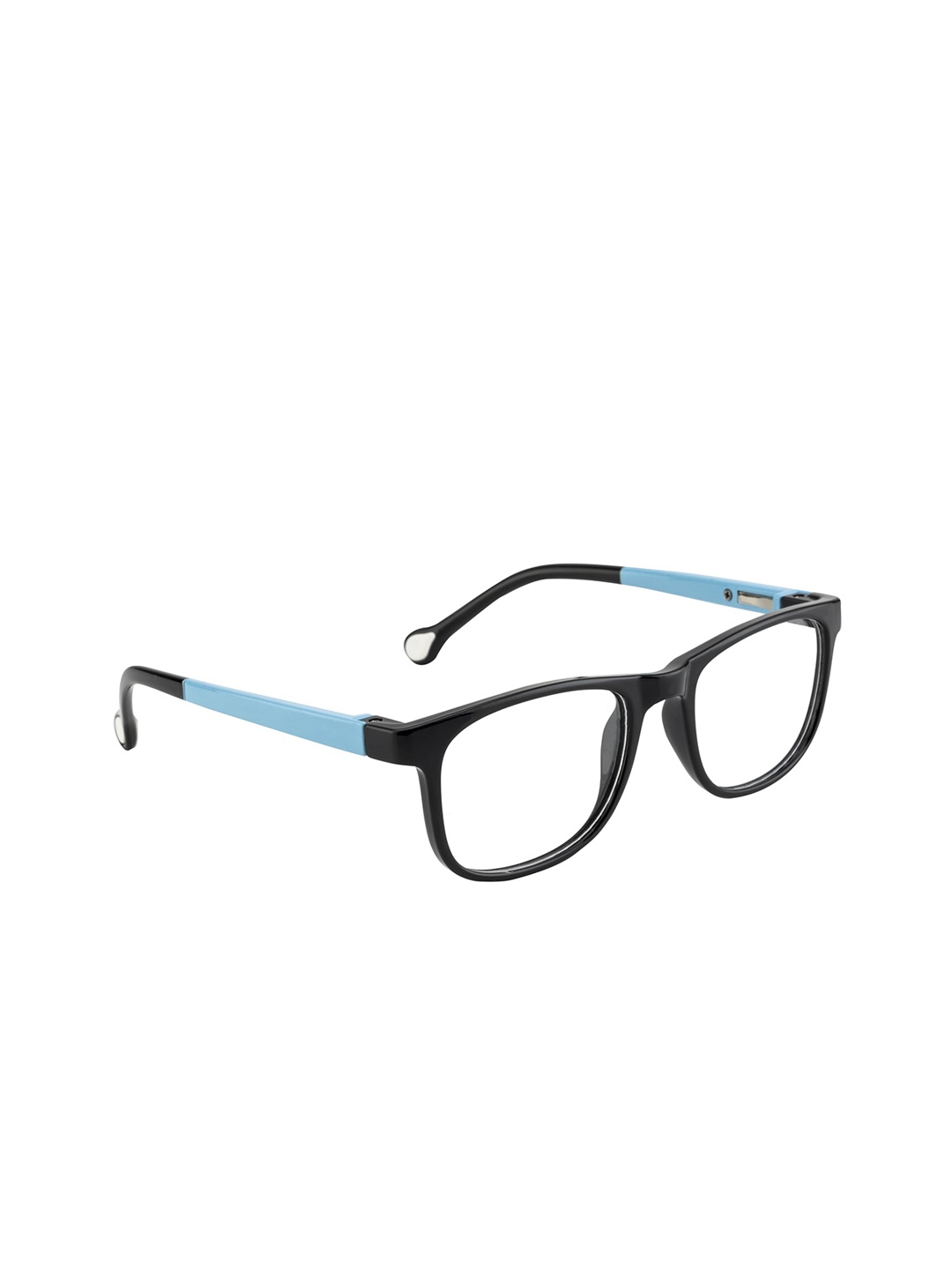 Clark N Palmer Kids Black & Blue Colourblocked Full Rim Wayfarer Frames CNP-Y130-C1