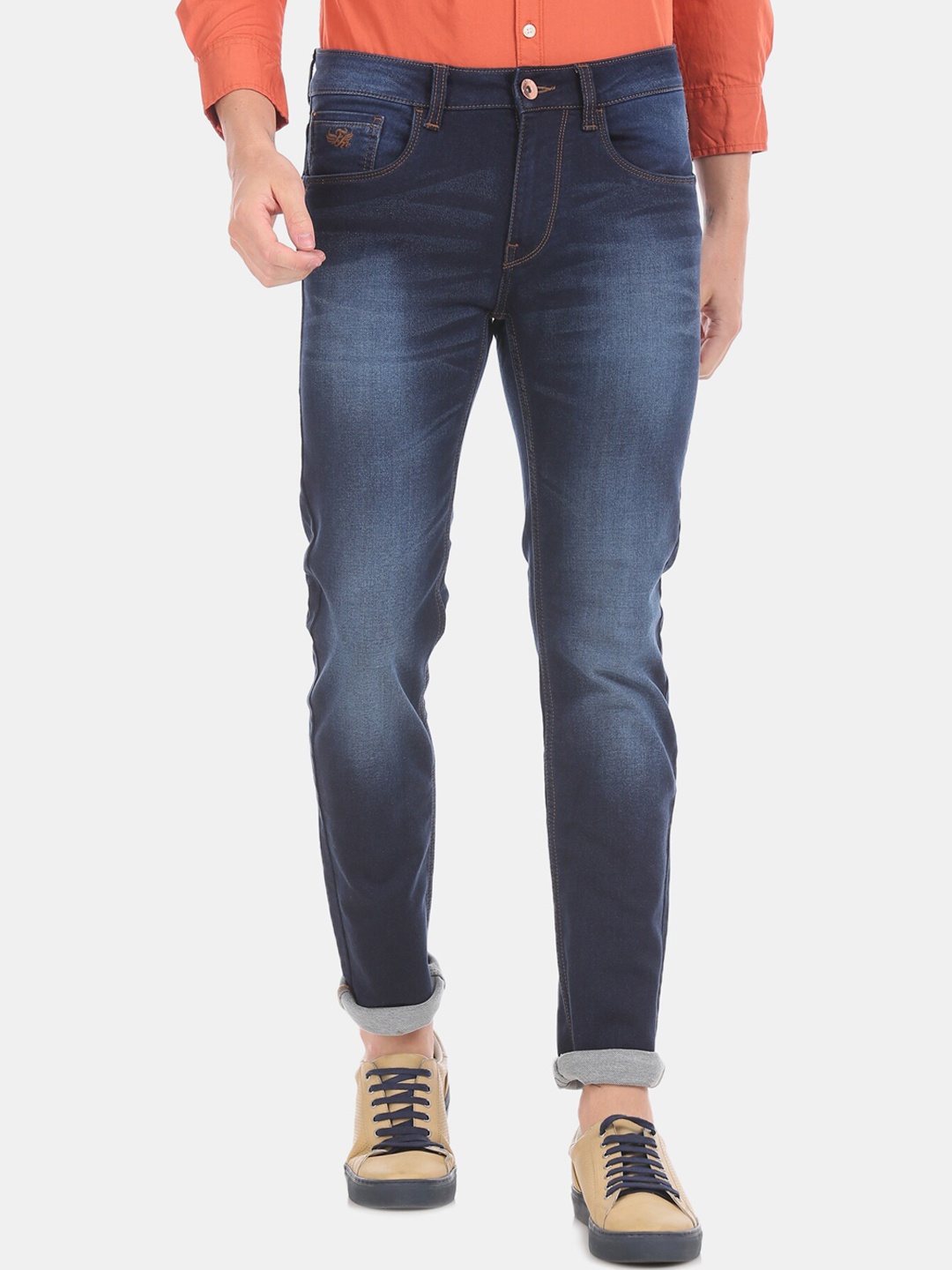 

Flying Machine Men Blue Slim Fit Mid-Rise Clean Look Jeans