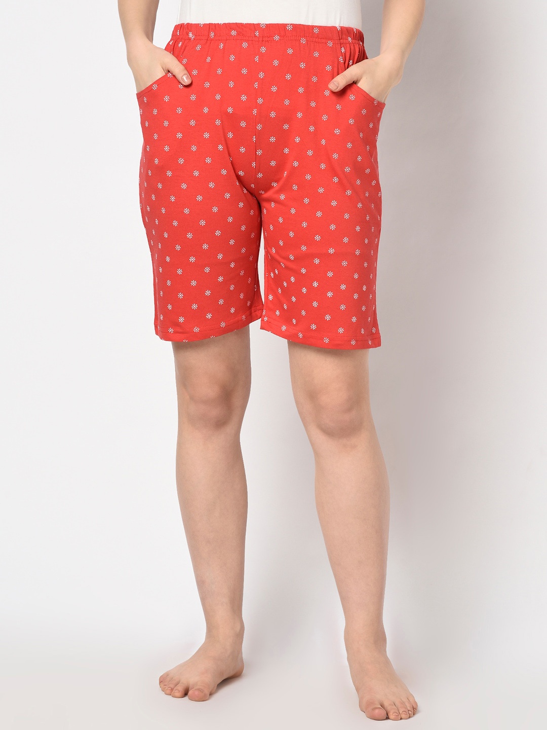 Espresso Women Red Lounge Shorts