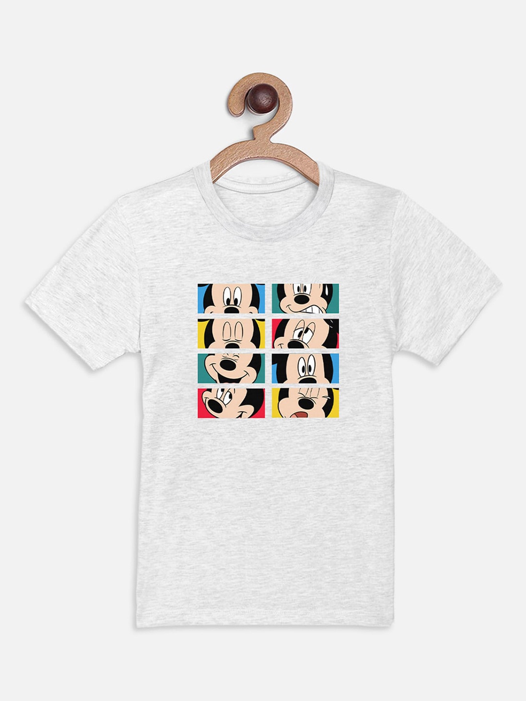 

Kids Ville Mickey & Friends featured Grey T-shirt for Boys