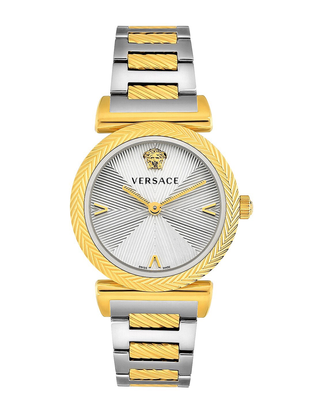 

Versace Women Gold-Toned & Silver-Toned Analogue Watch