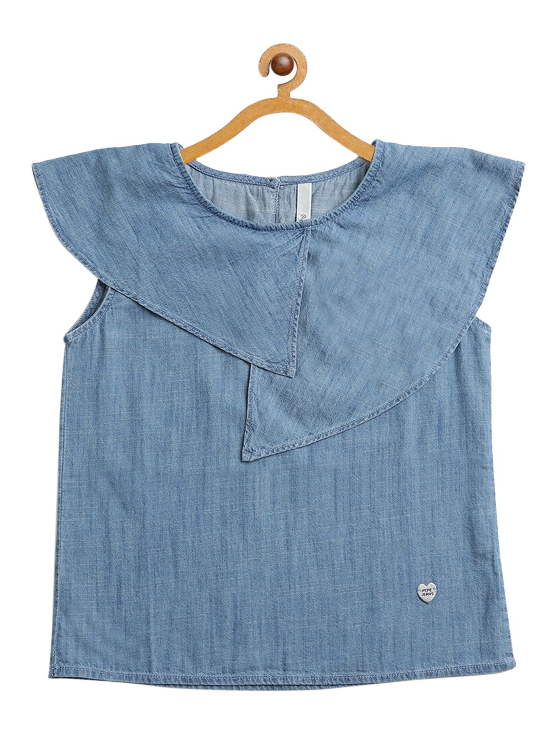 

Pepe Jeans Blue Denim Round Neck Top