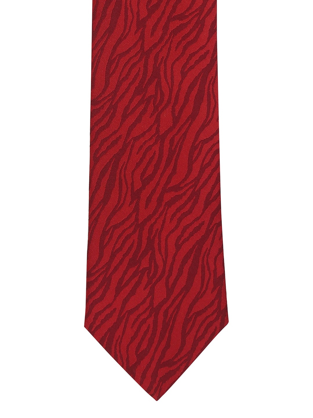 

Alvaro Castagnino Red & Maroon Printed Broad Tie