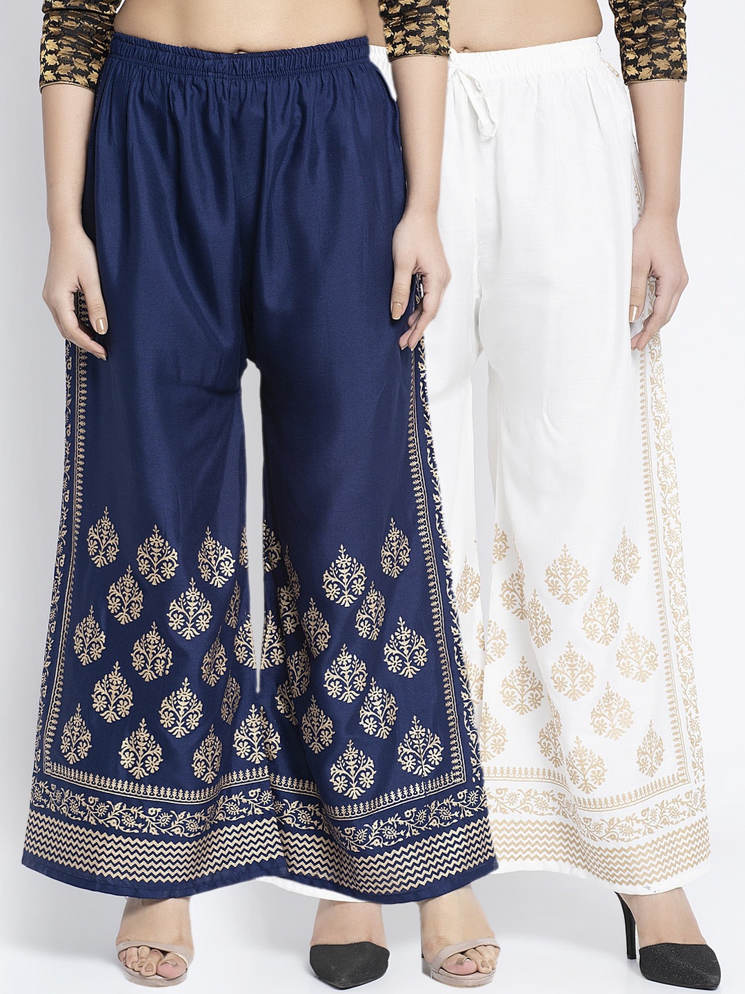 

GRACIT Women Navy Blue Printed