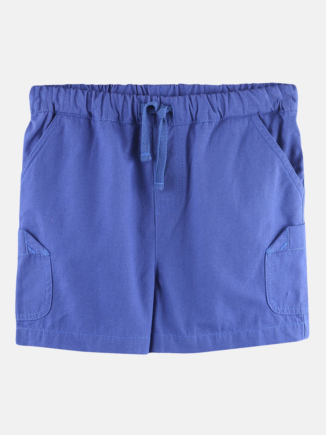 

Beebay Boys Blue Solid Regular Fit Regular Shorts