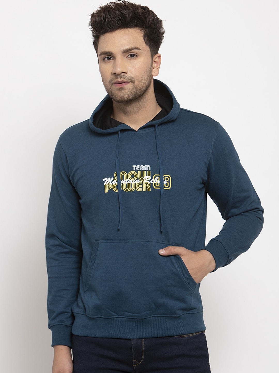 

Cantabil Men Blue Printed Sweatshirt