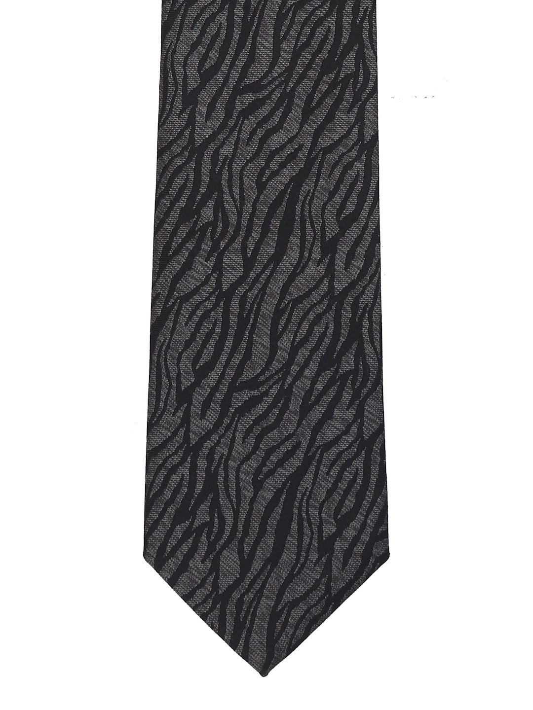 

Alvaro Castagnino Grey & Black Printed Broad Tie