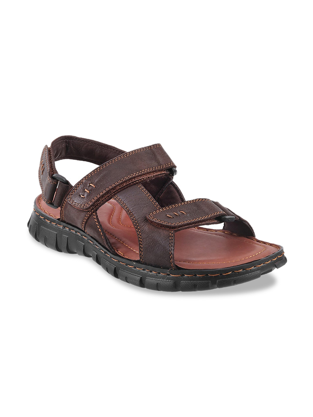 

Metro Men Brown Comfort Sandals