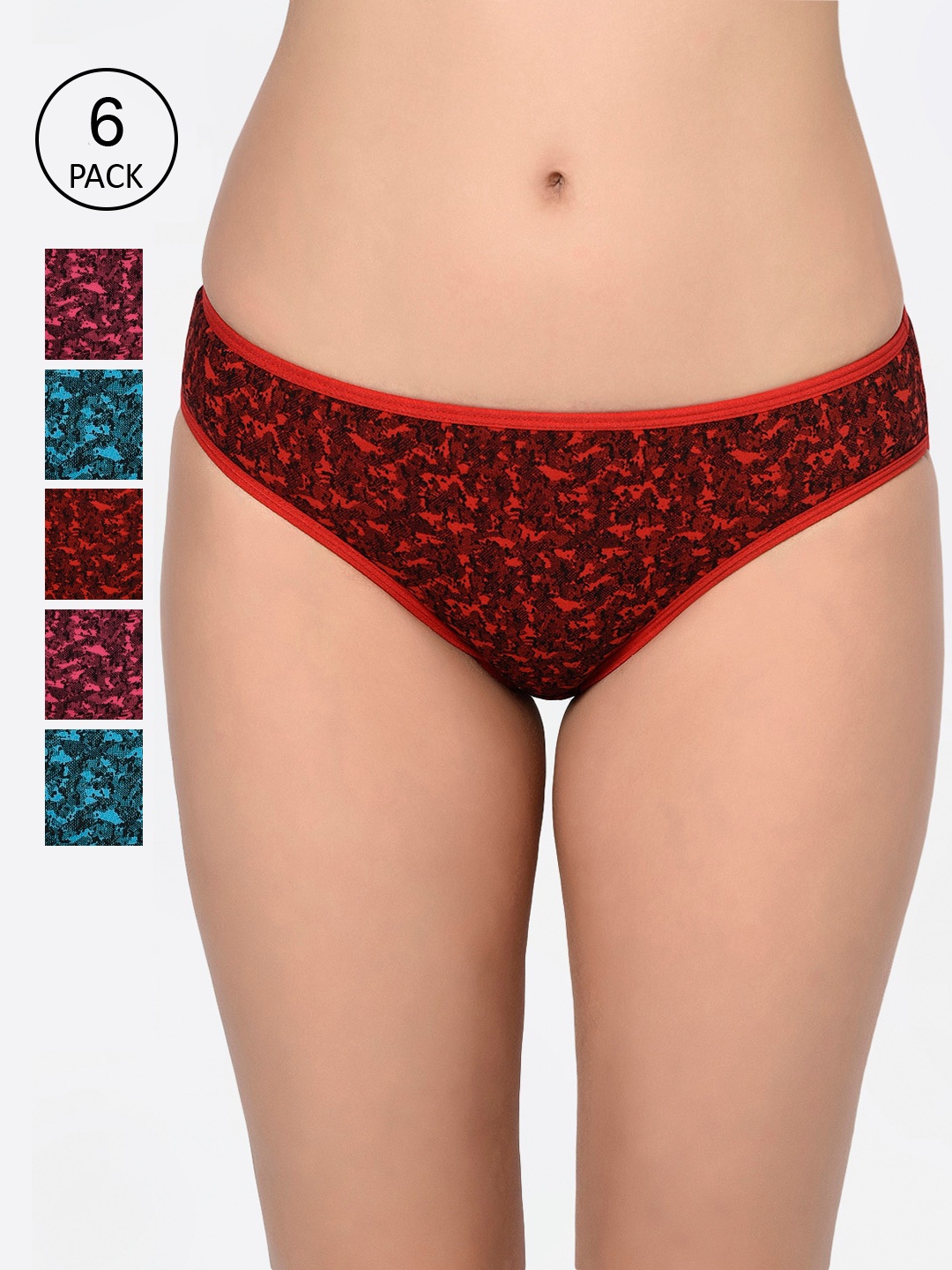 

Bodycare Women Pack of 6 Assorted Hipster Briefs 8536B