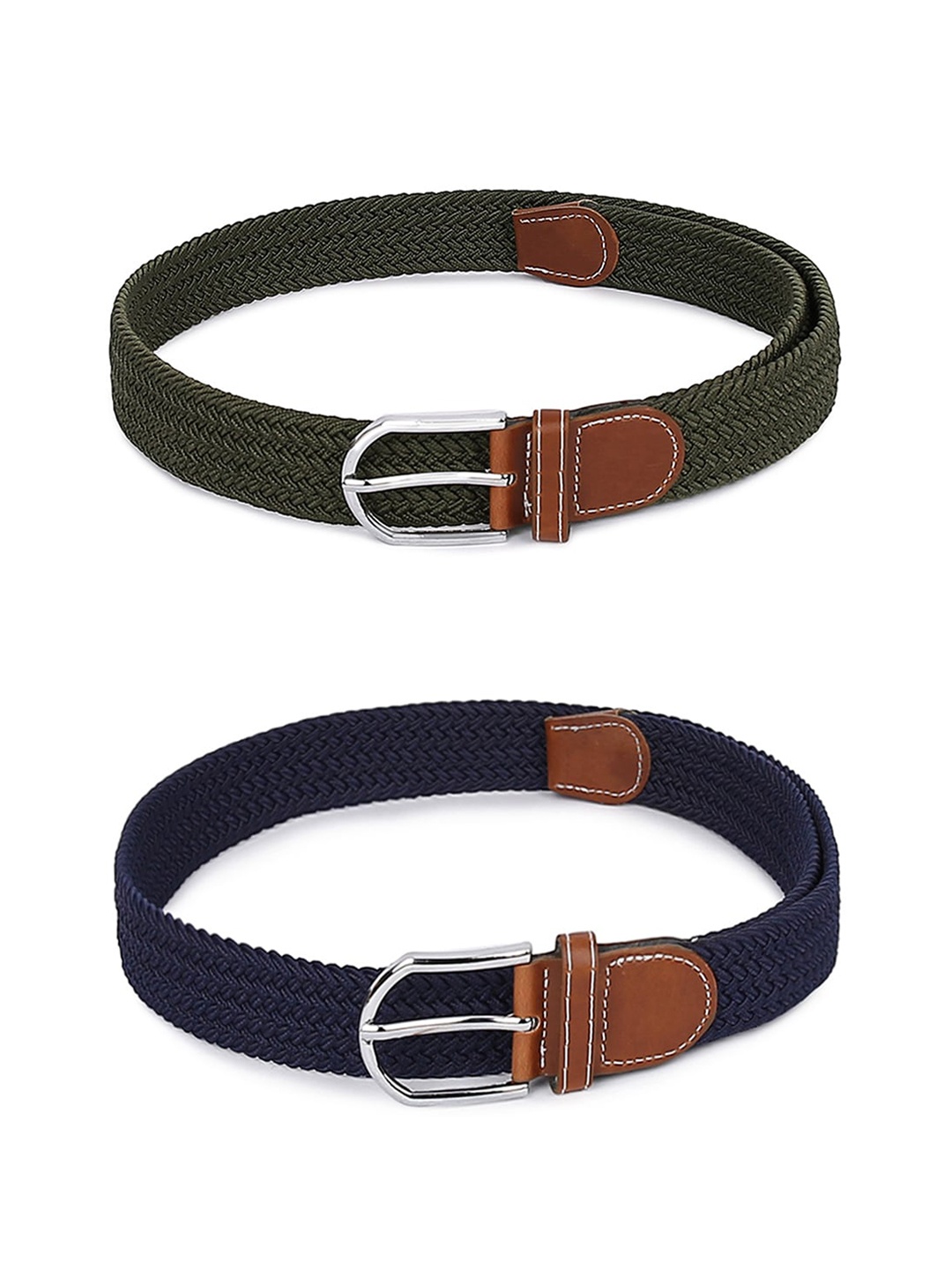 

CRUSSET Women Blue and Green Belts Combo