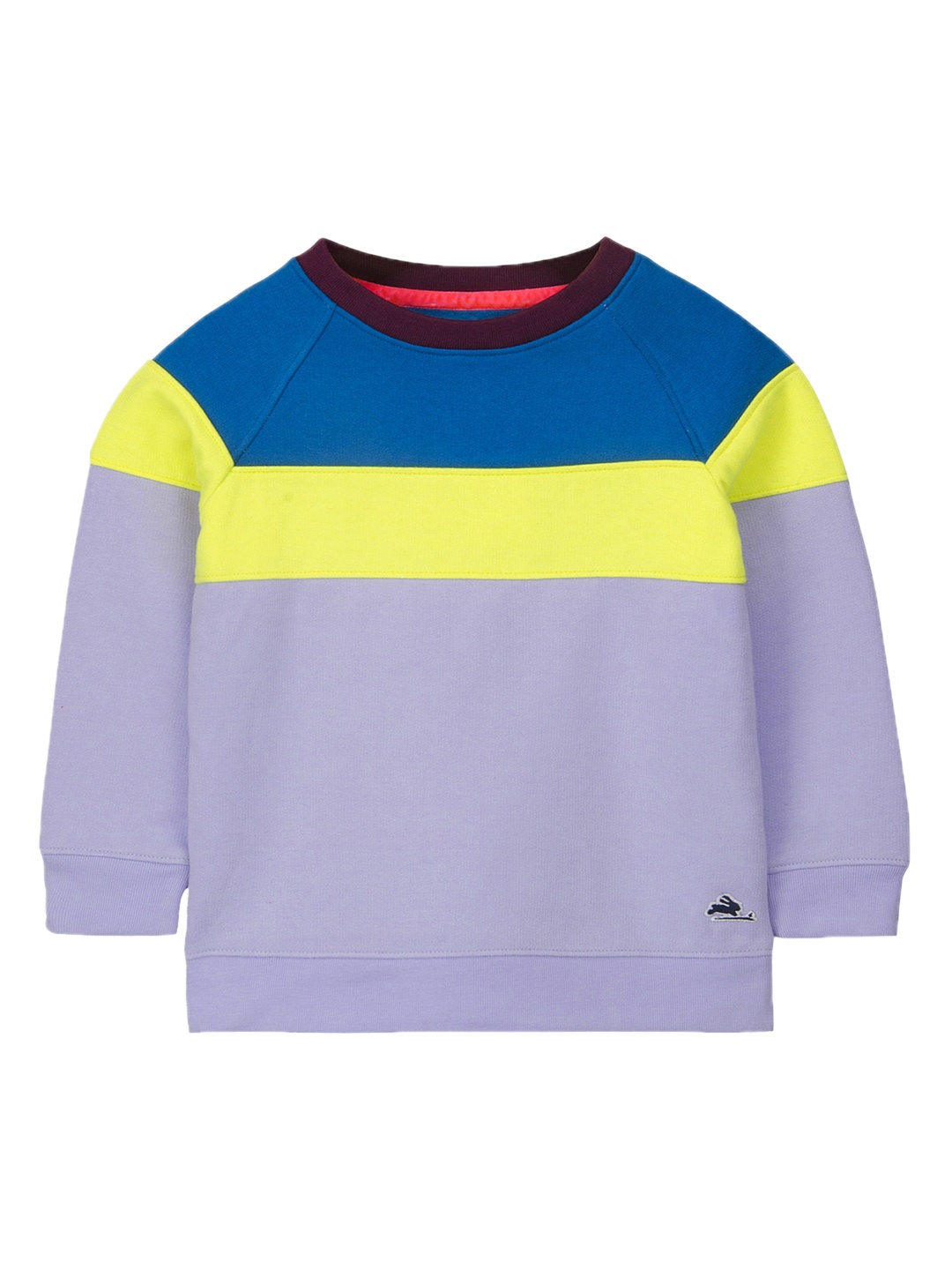

Cherry Crumble Unisex Kids Purple & Blue Colourblocked Sweatshirt
