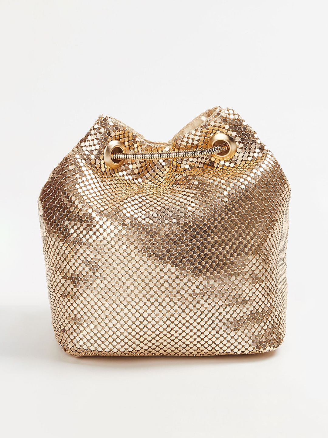 

CODE by Lifestyle Gold-Toned Embellished Sling Bag