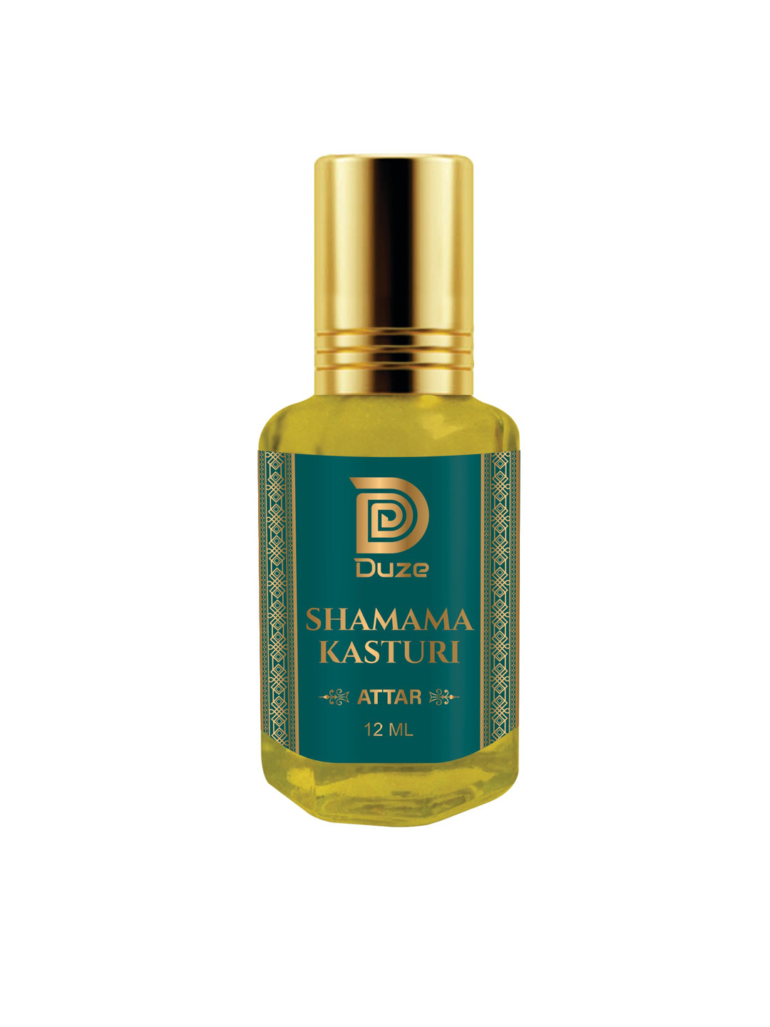 

Duze Natural Shamama Kasturi Attar Alcohol Free Unique And Long Lasting With Roller 12 ml, Yellow