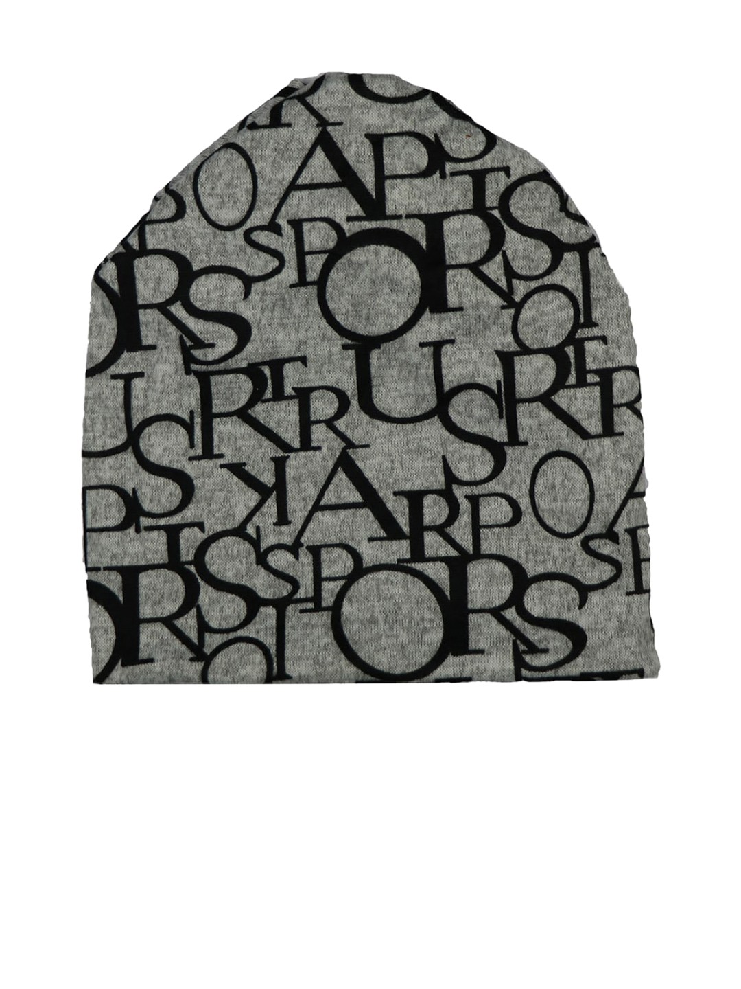 

iSWEVEN Unisex Grey Printed Beanie