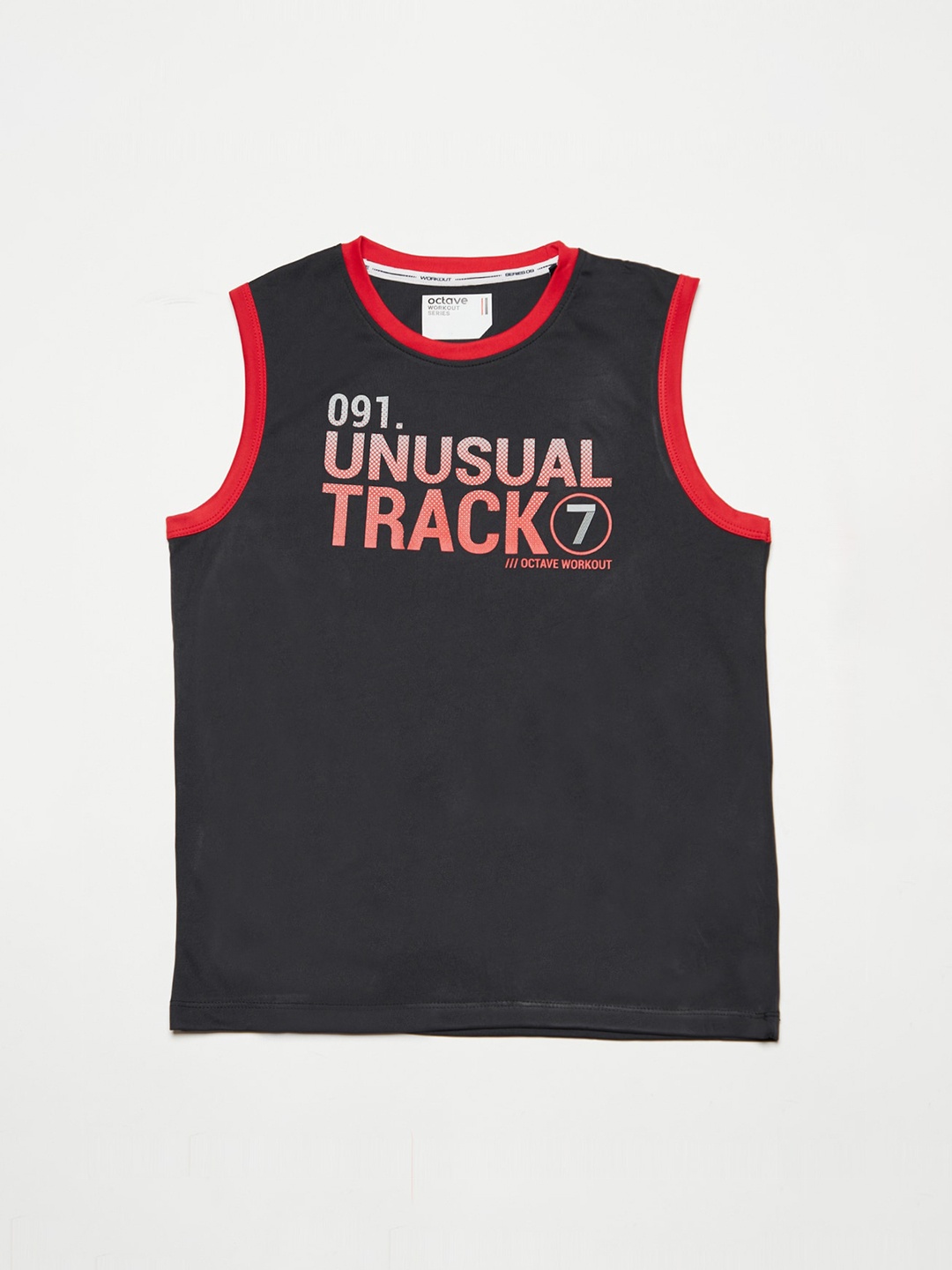

Octave Boys Navy Blue Printed Round Neck T-shirt