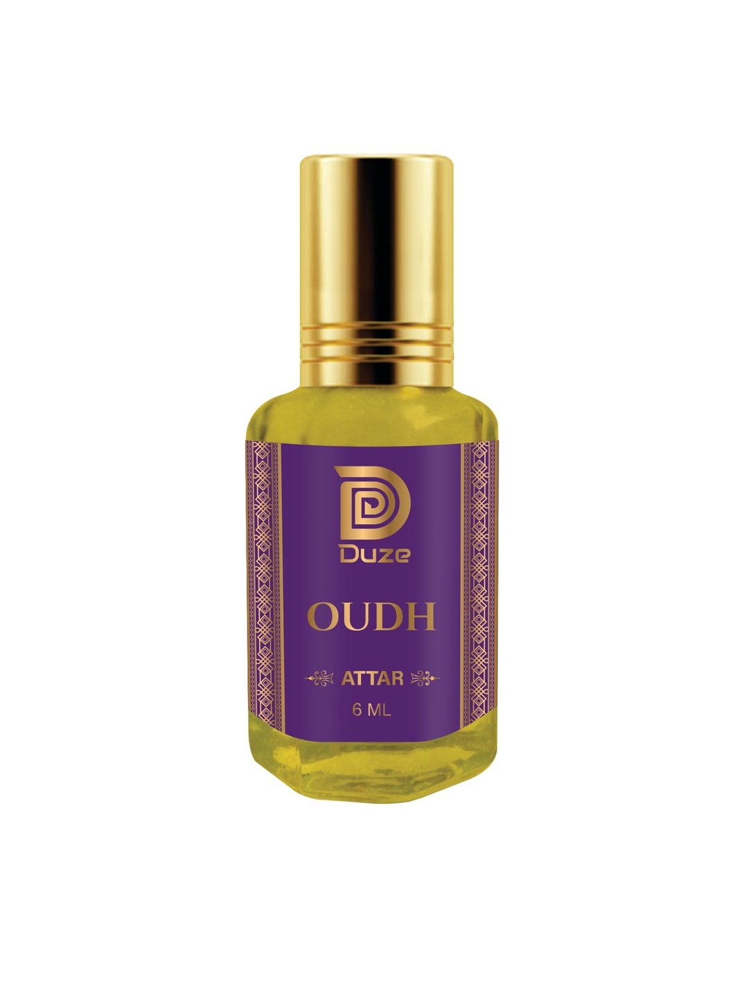 

Duze Natural Oudh Attar Sandal Base With Roller, Yellow