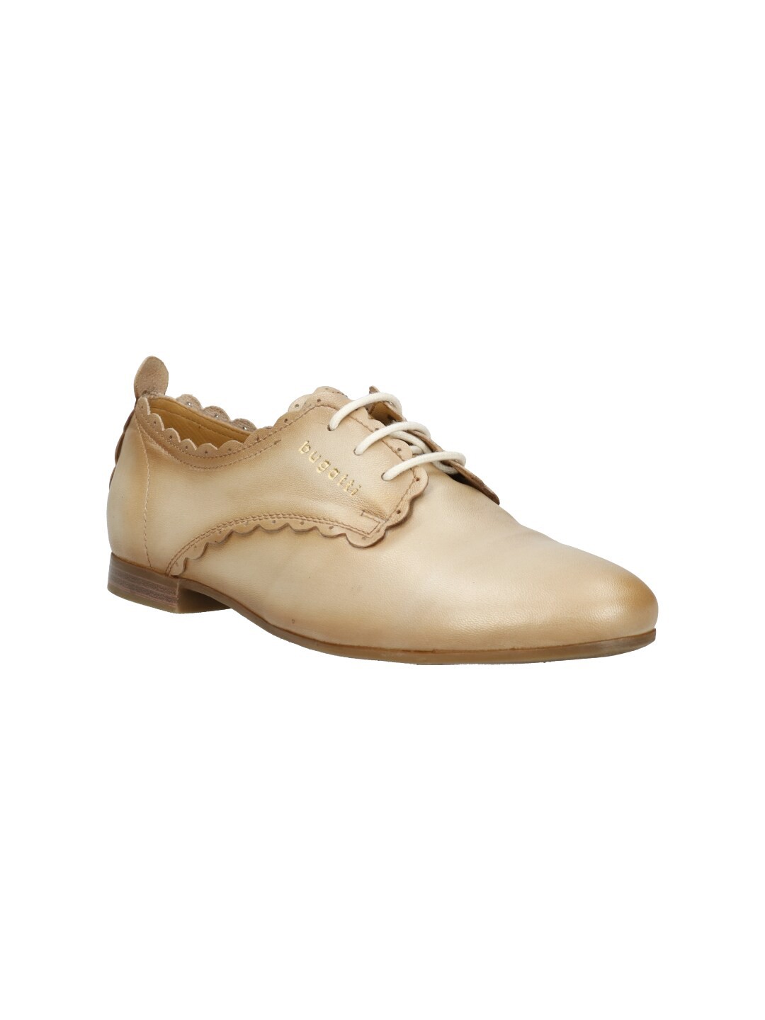 

Bugatti Women Beige Solid Leather Formal Derbys