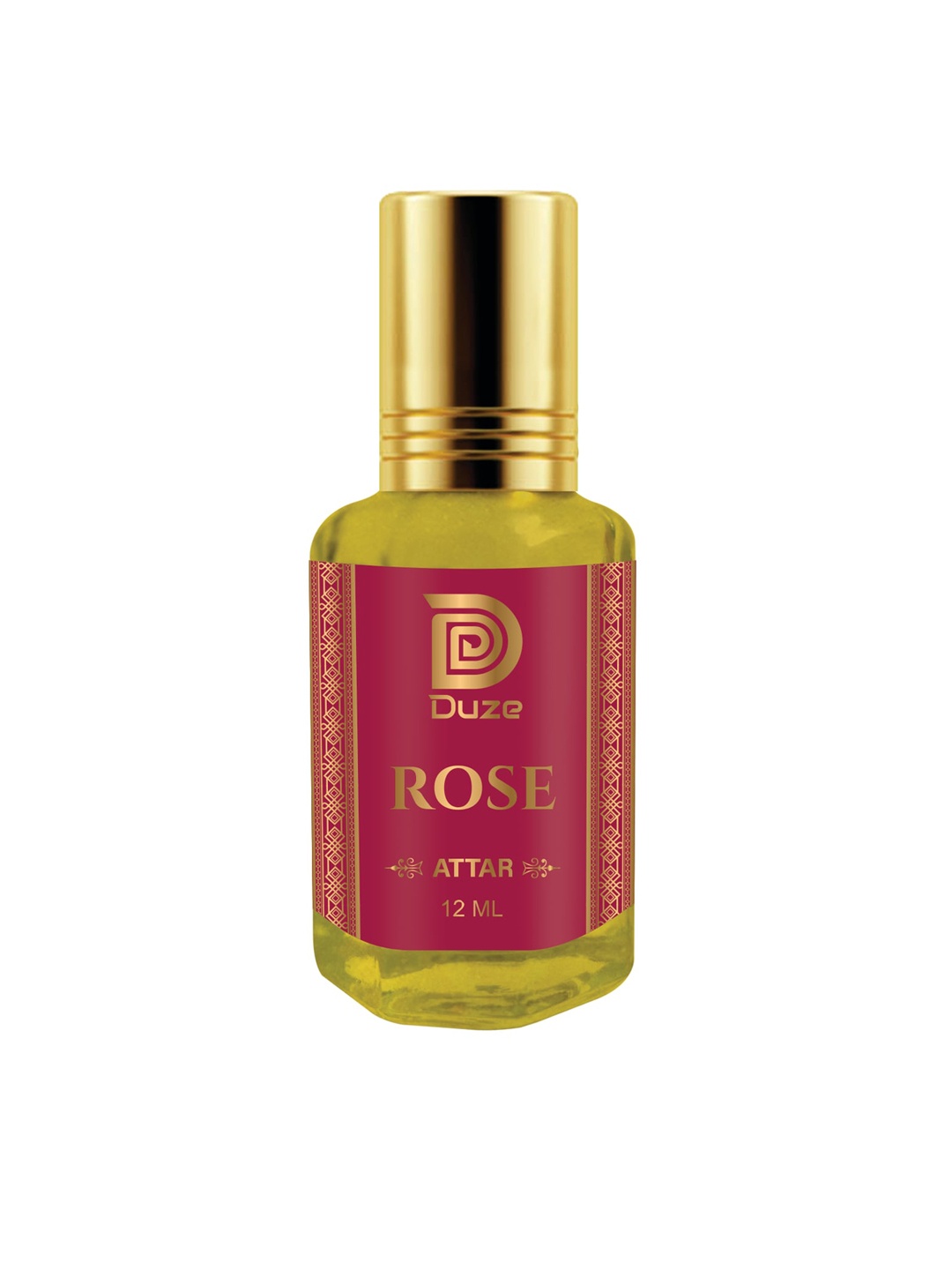 Duze Natural Rose Attar, 12ml, Yellow