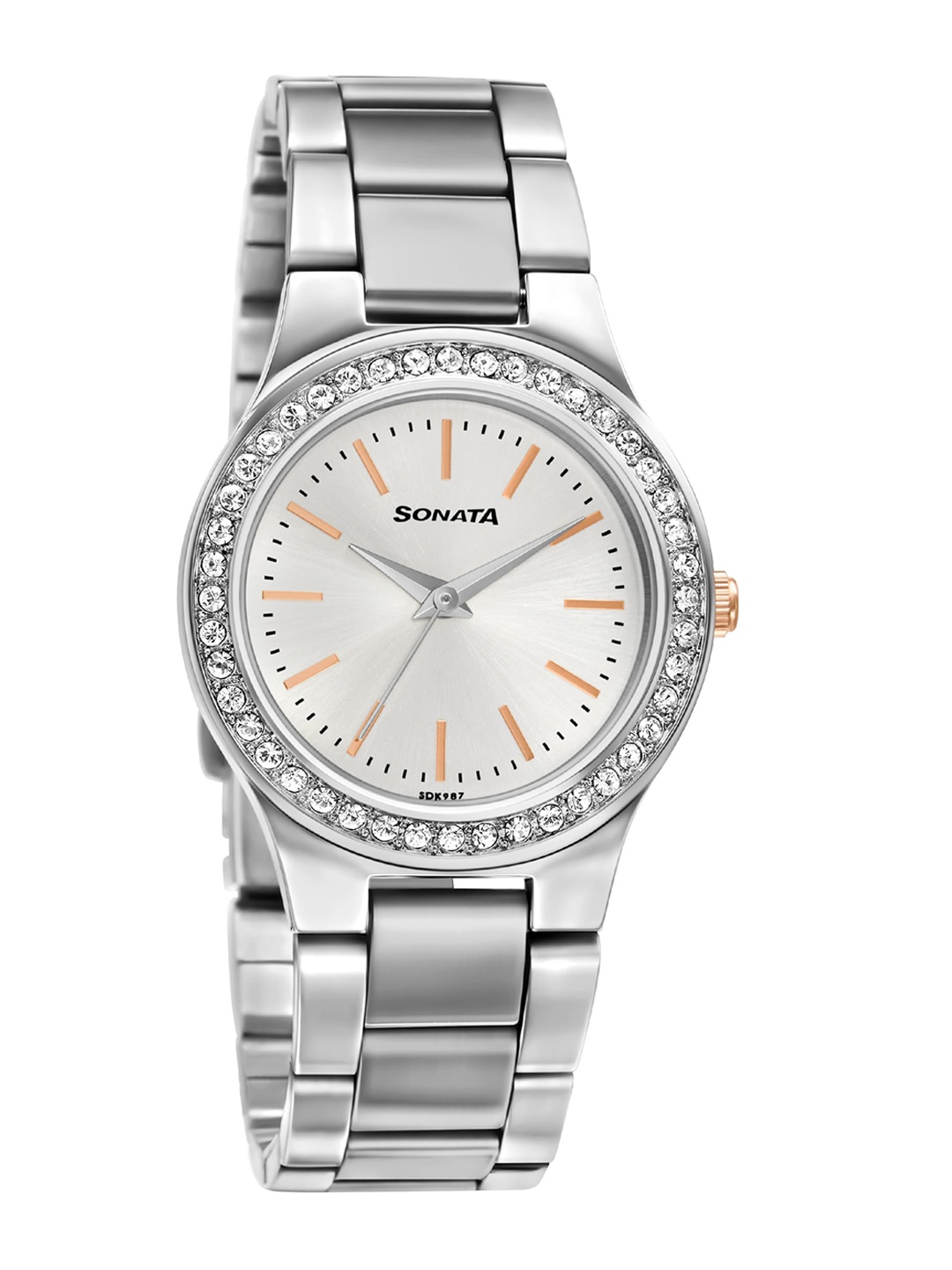 

Sonata Women Silver-Toned Analogue Watch 87034KM02