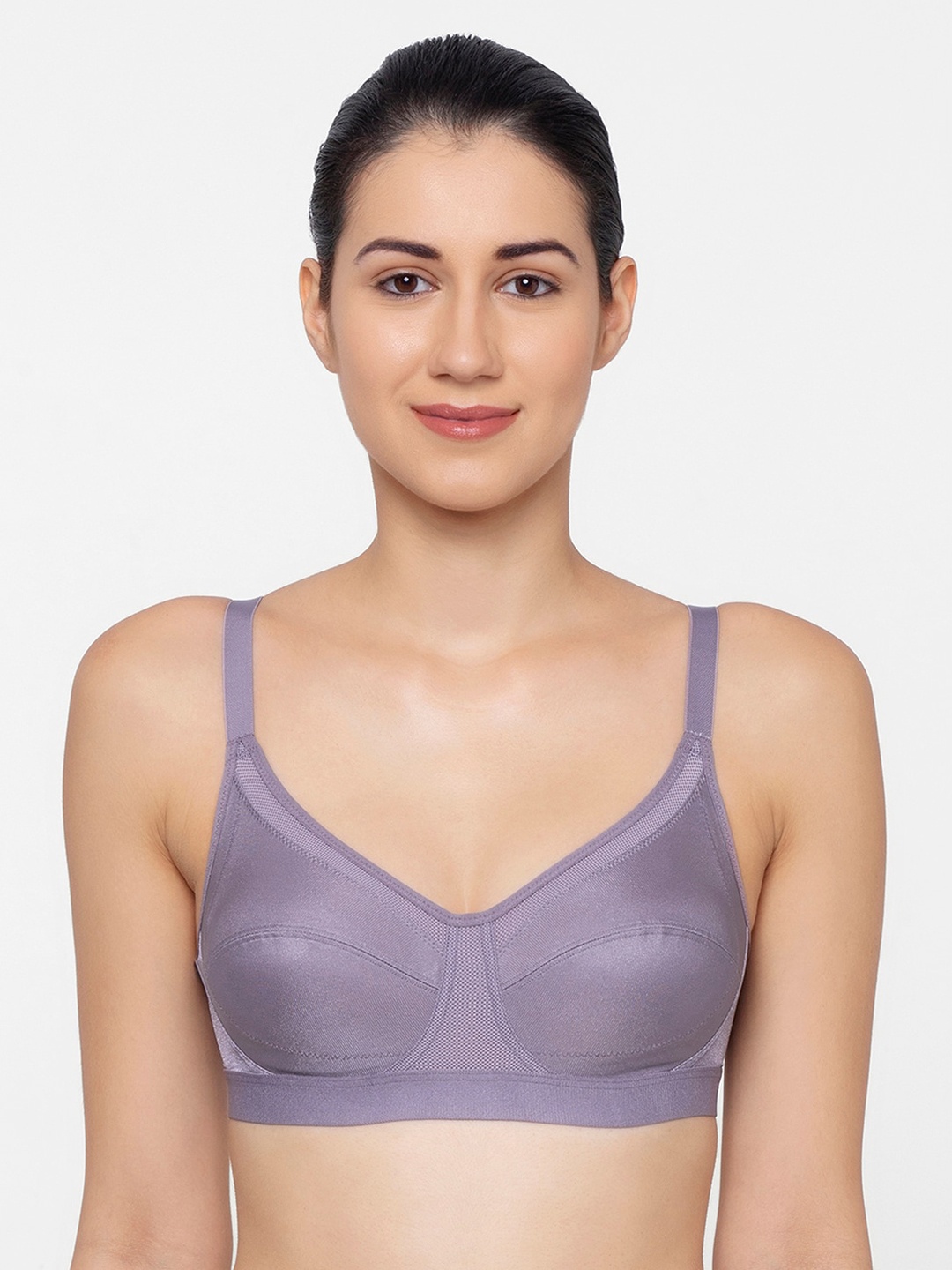 

Triumph Triaction 64 Wireless Non Padded Low Intensity Sports Bra, Purple