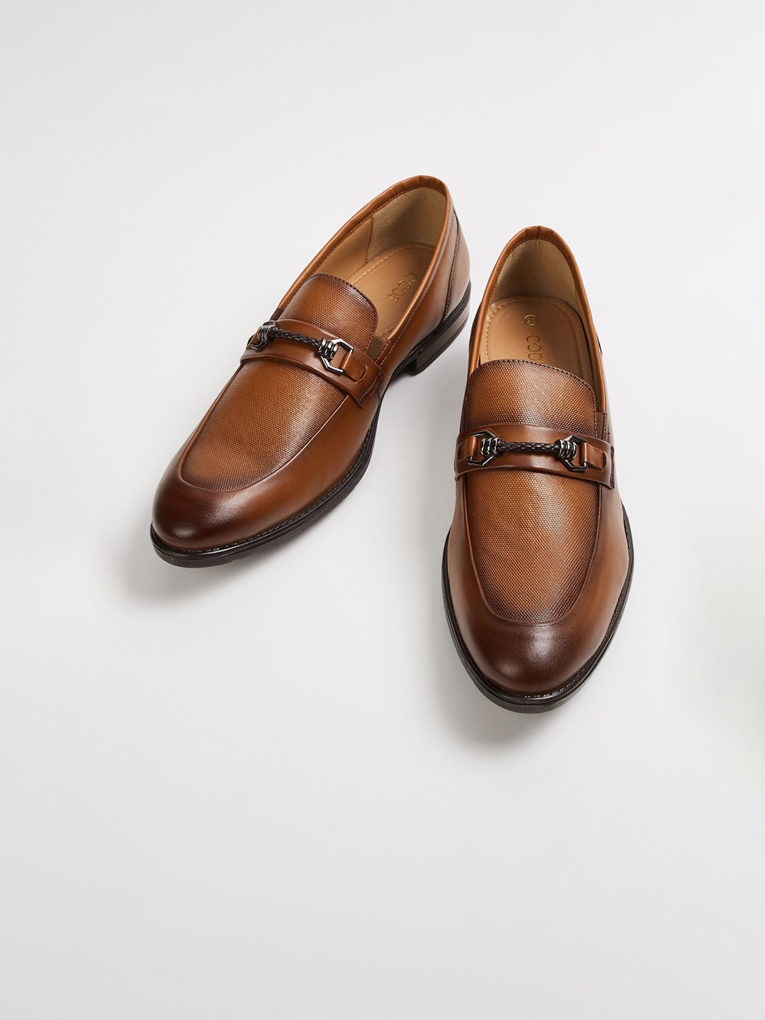 

CODE by Lifestyle Men Brown Solid Formal Loafers