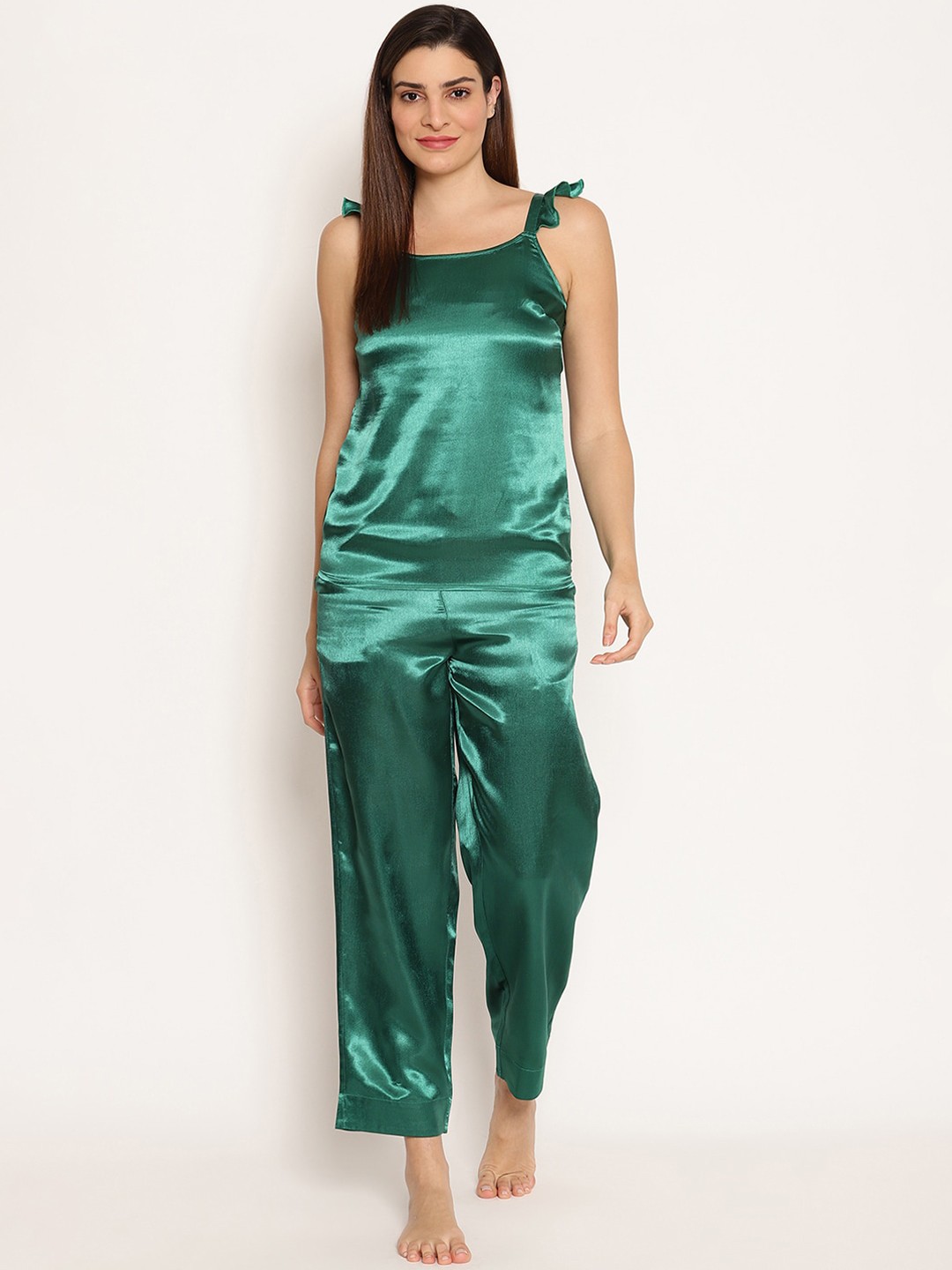 

HOUSE OF KKARMA Women Green Night suit