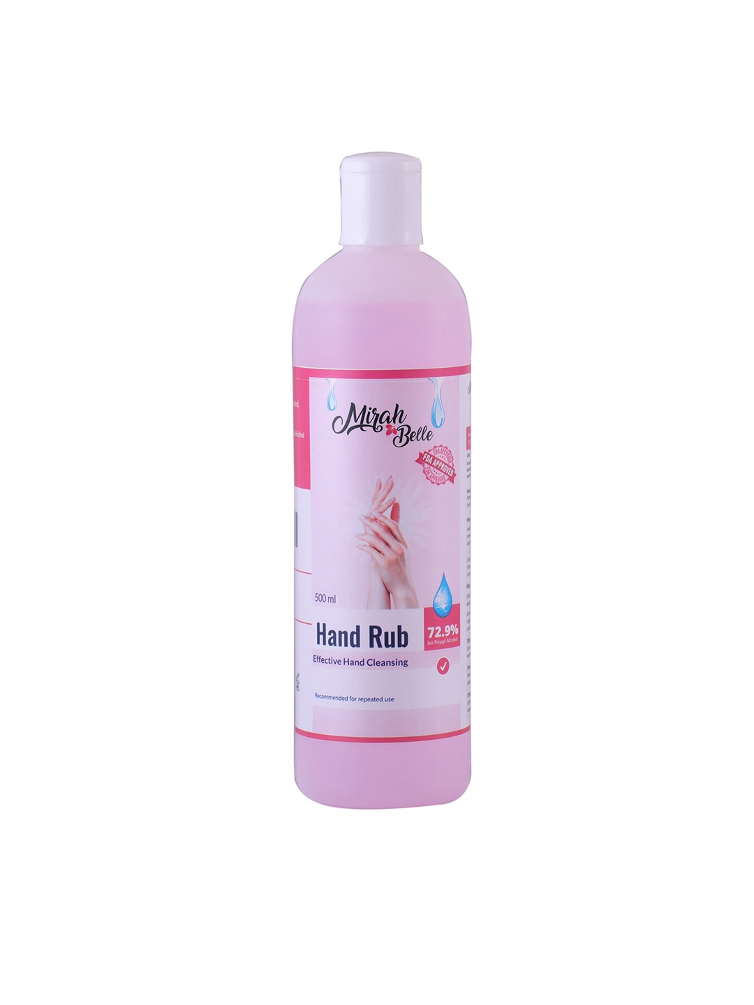 

Mirah Belle Hand Rub Sanitizer Gel 500 ml, Pink
