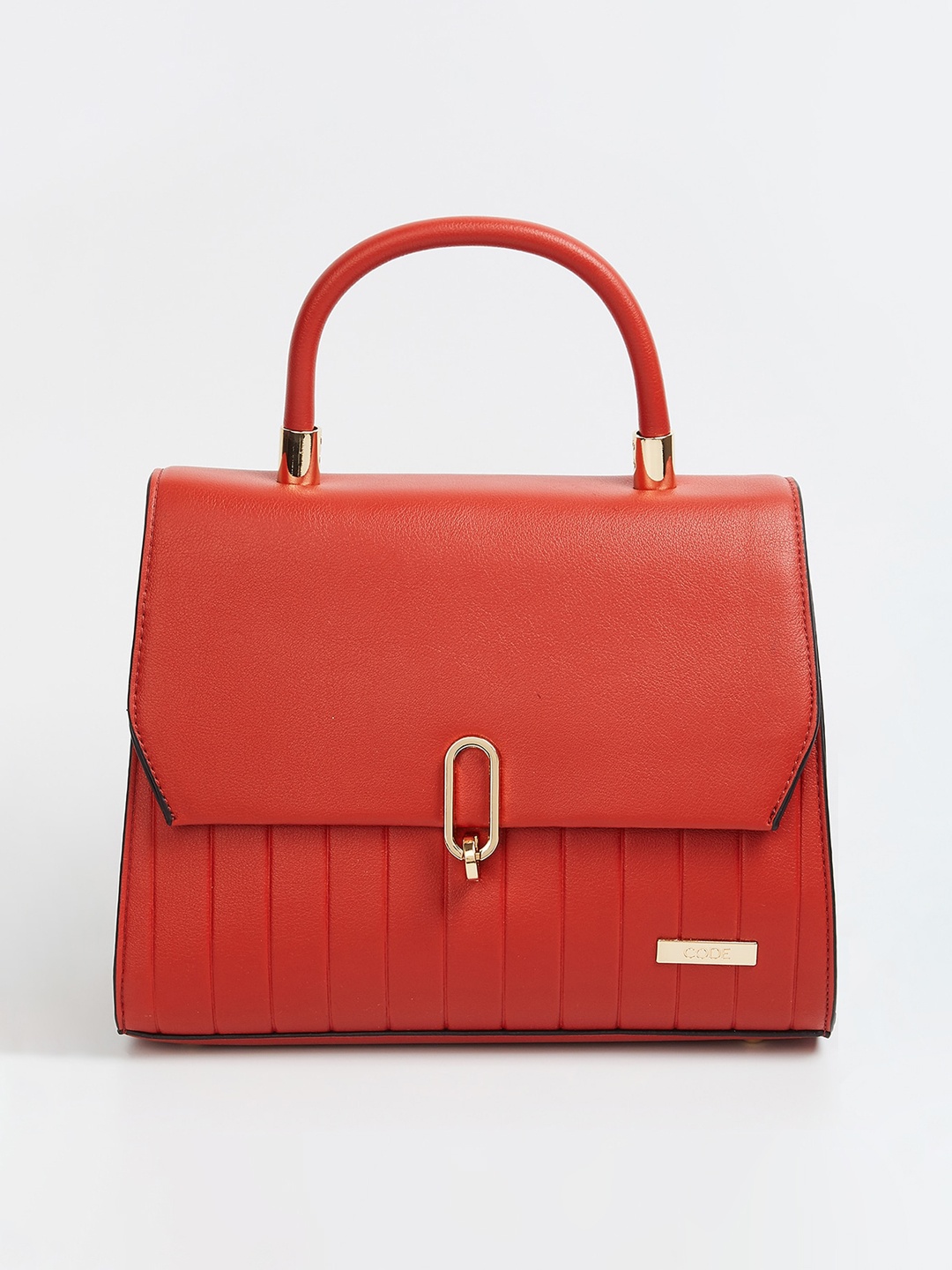 

CODE by Lifestyle Rust Textured Handheld Bag