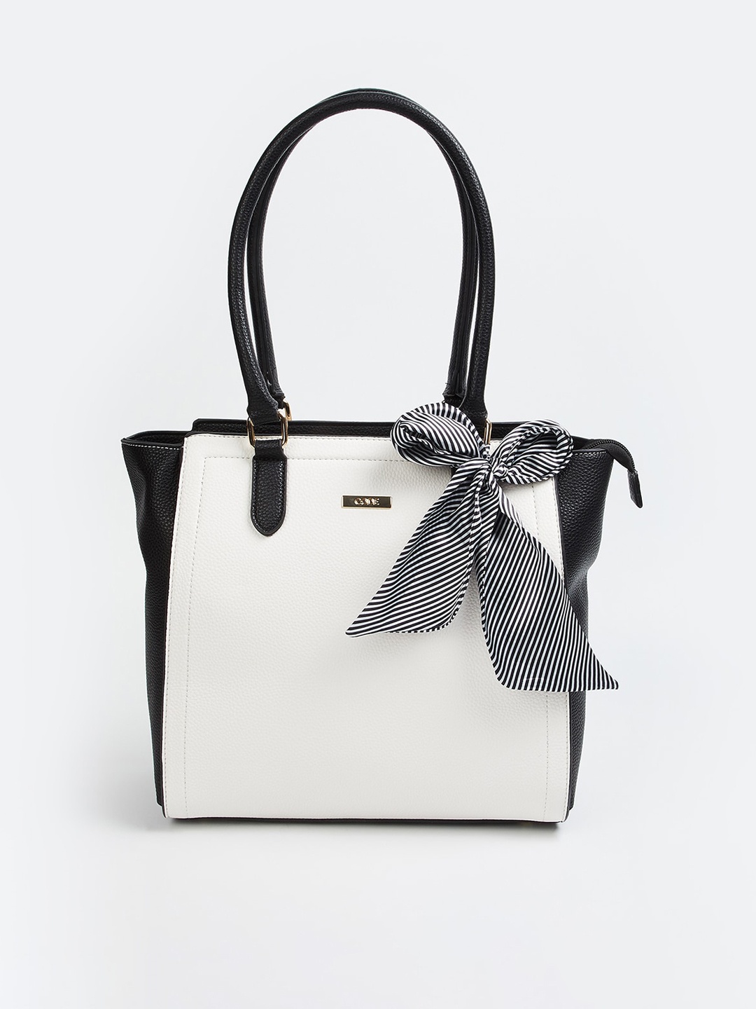 

CODE by Lifestyle White Colourblocked Shoulder Bag