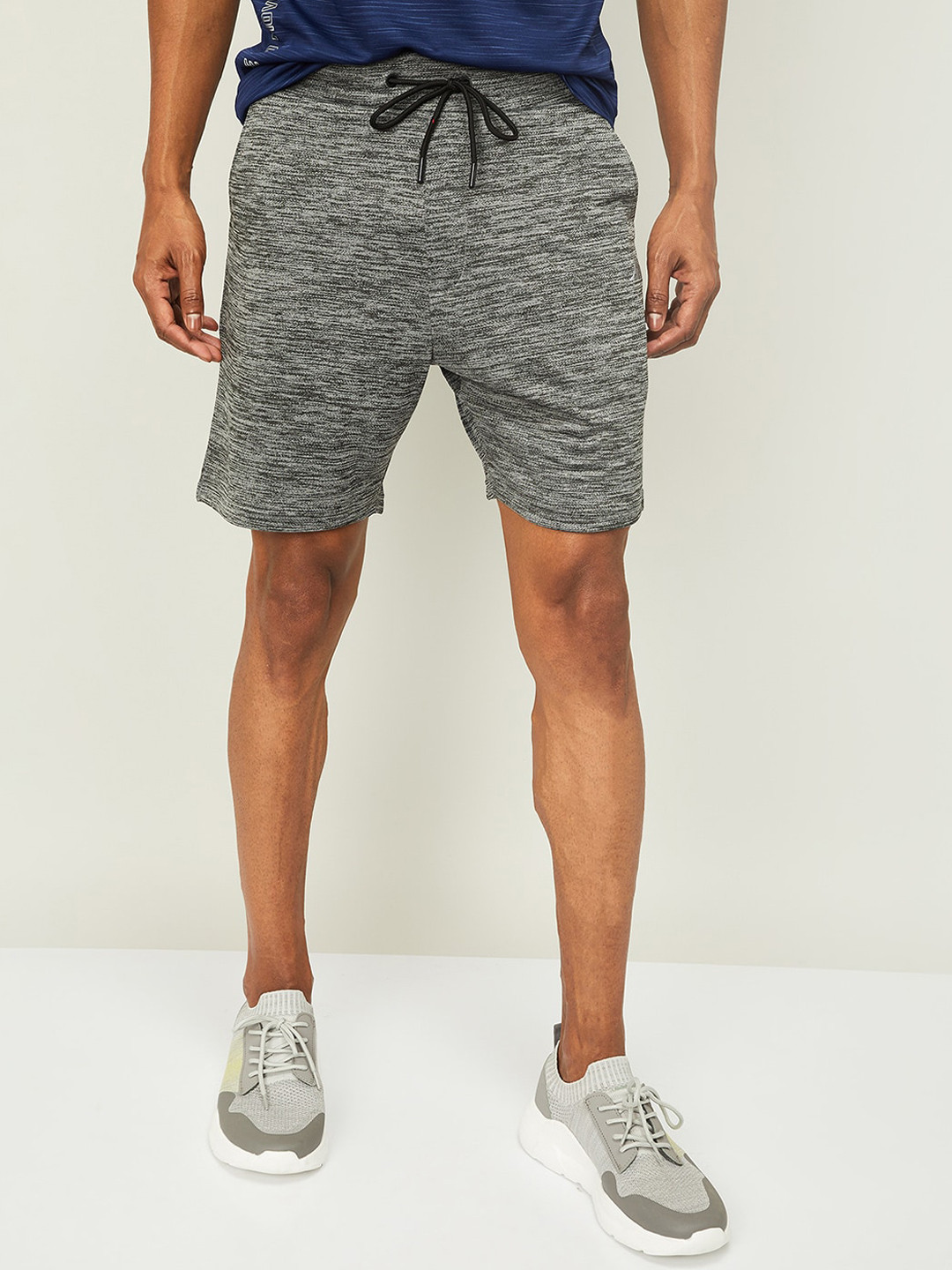 

Kappa Men Grey Self Design Regular Fit Regular Shorts