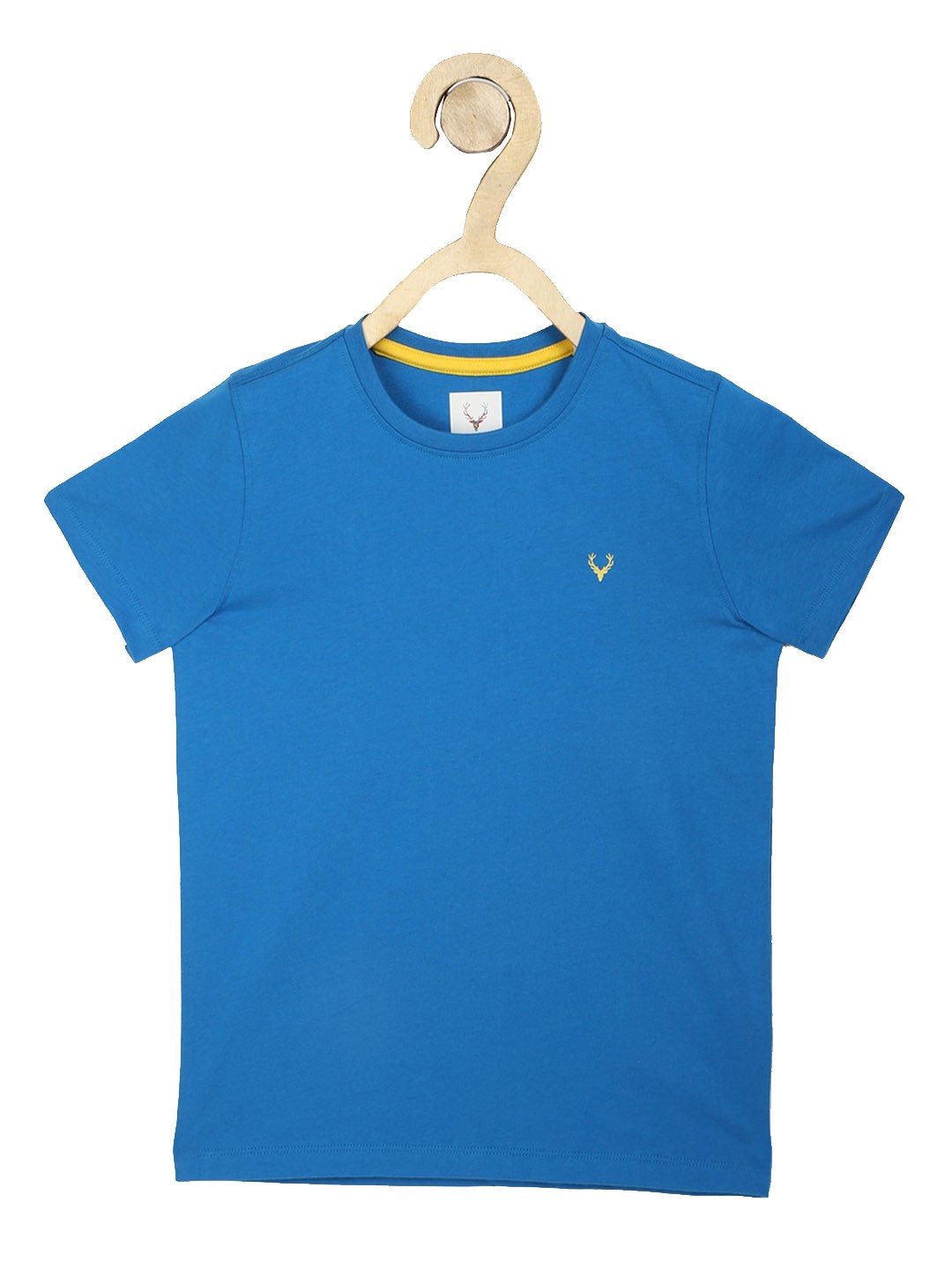 

Allen Solly Junior Boys Blue Solid Round Neck T-shirt