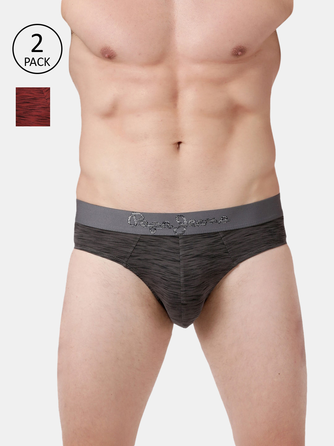 

Pepe Jeans Men Pack Of 2 Assorted Basic Briefs OPB02-02-CHSD_MSD