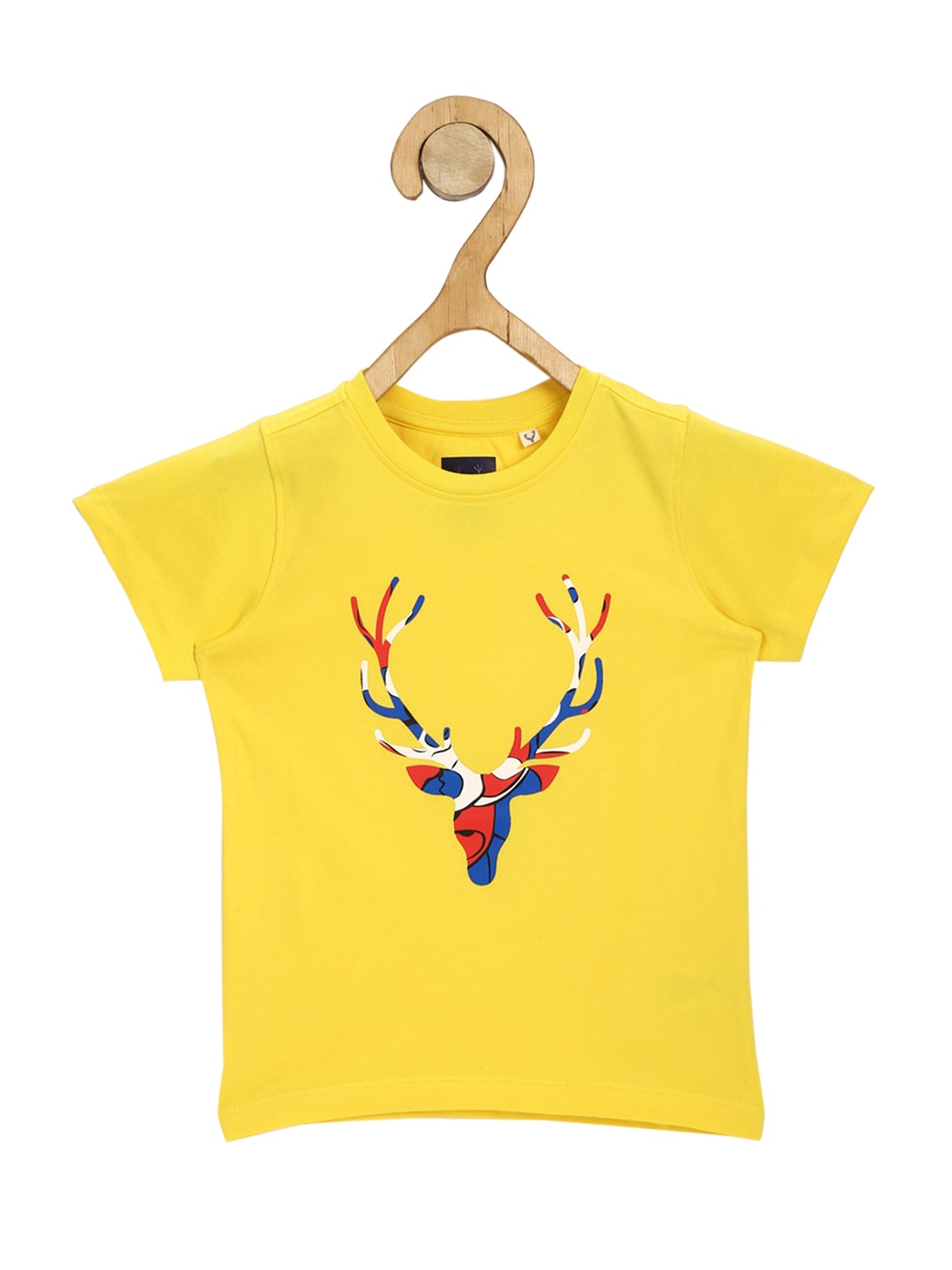 

Allen Solly Junior Boys Yellow Printed Round Neck T-shirt
